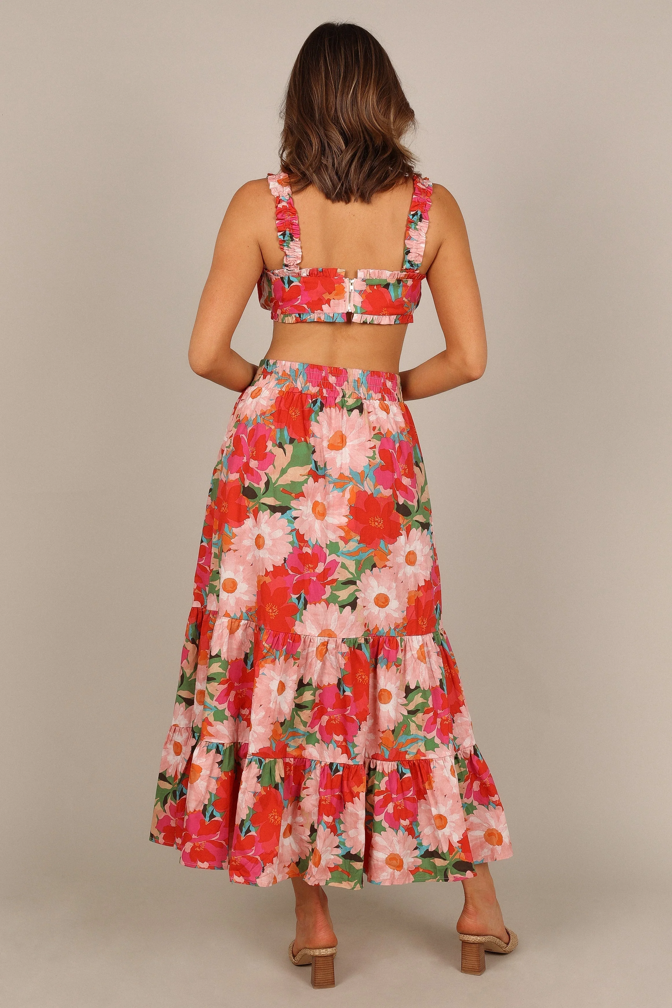 Marbella Cropped Top - Pink Floral