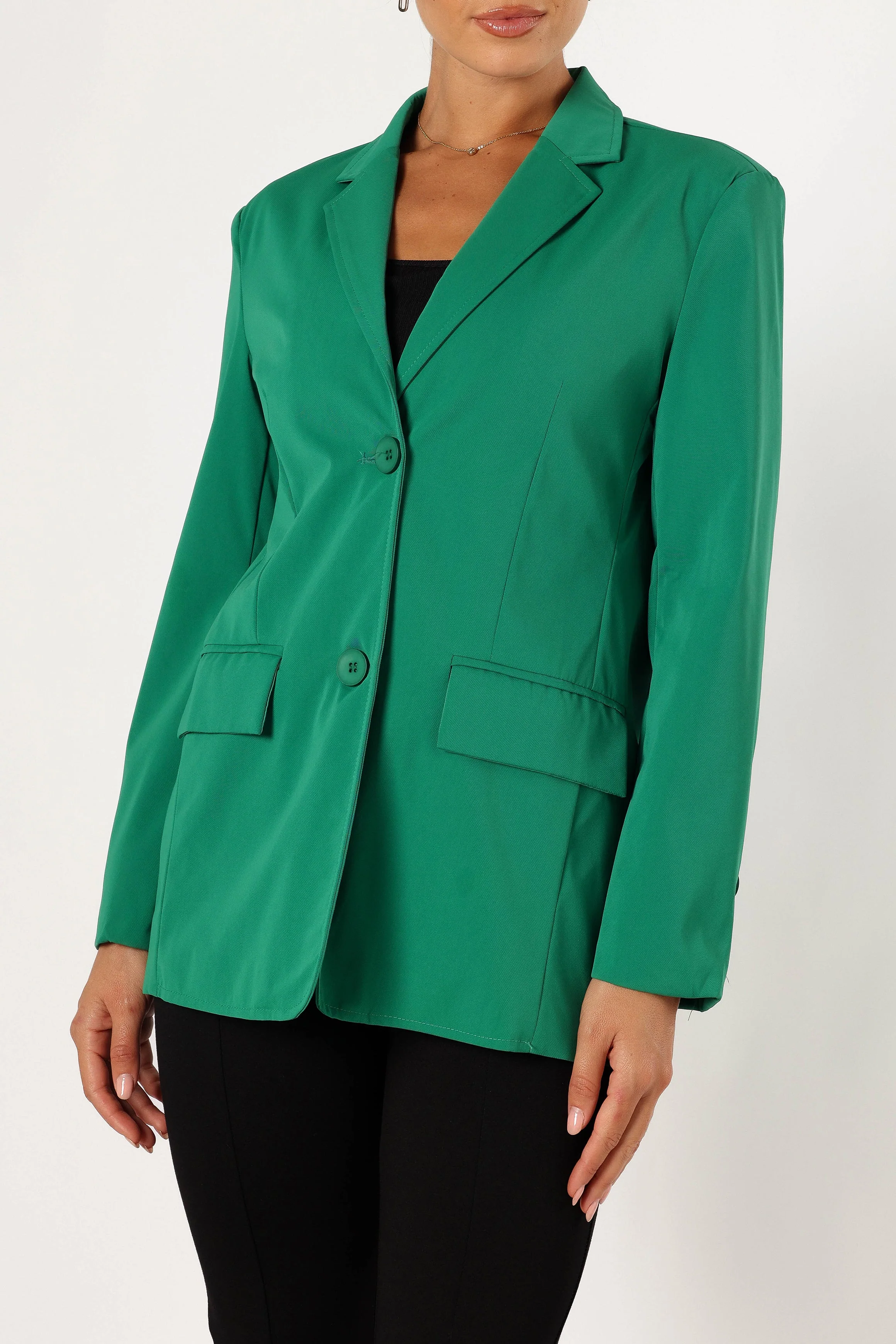 Eileen Fitted Blazer - Green