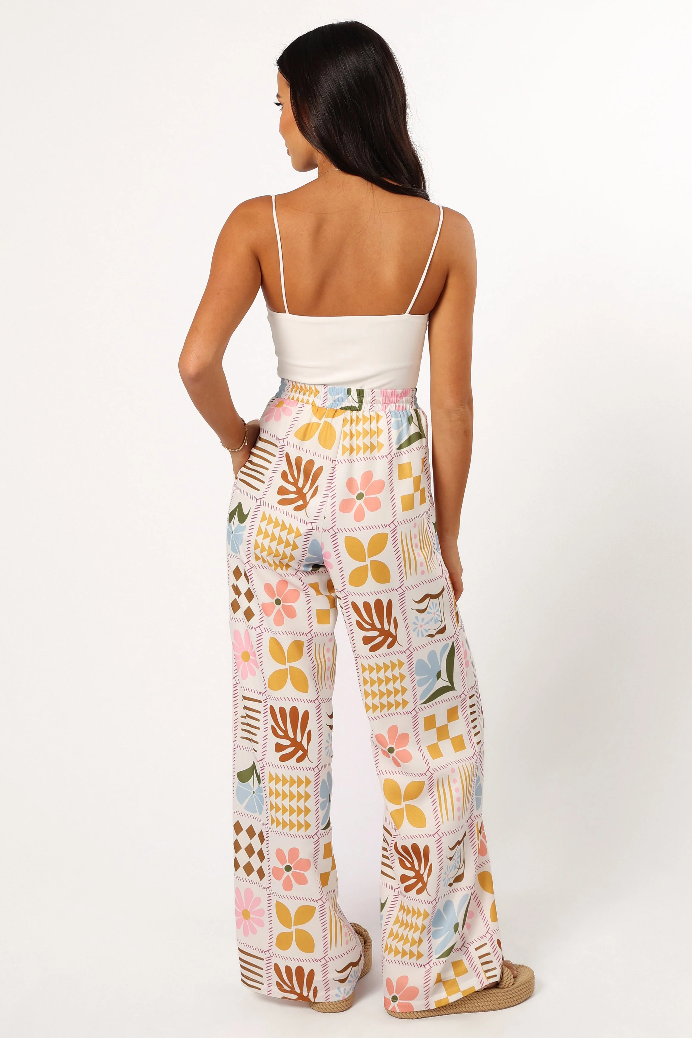Shay Pant - White Multi