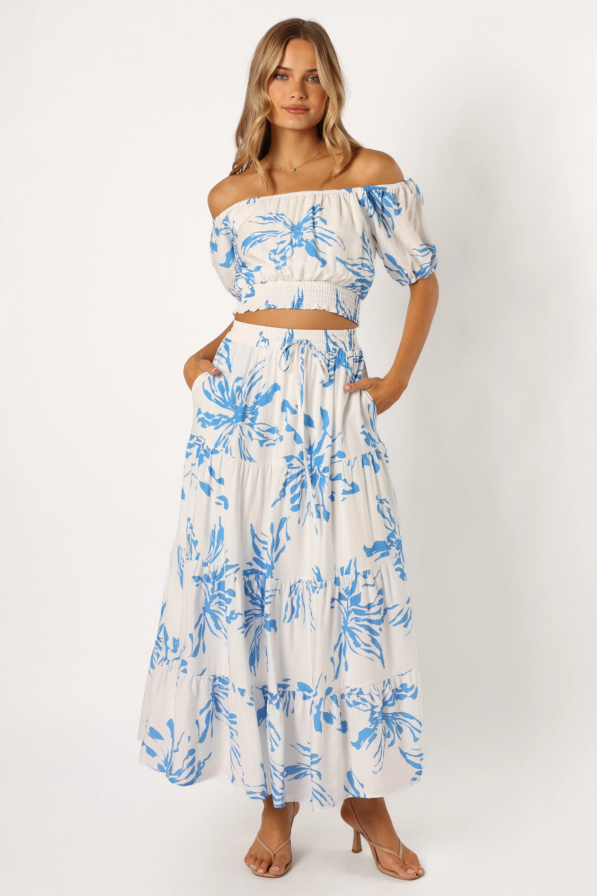 Rachelle Skirt Set - Blue