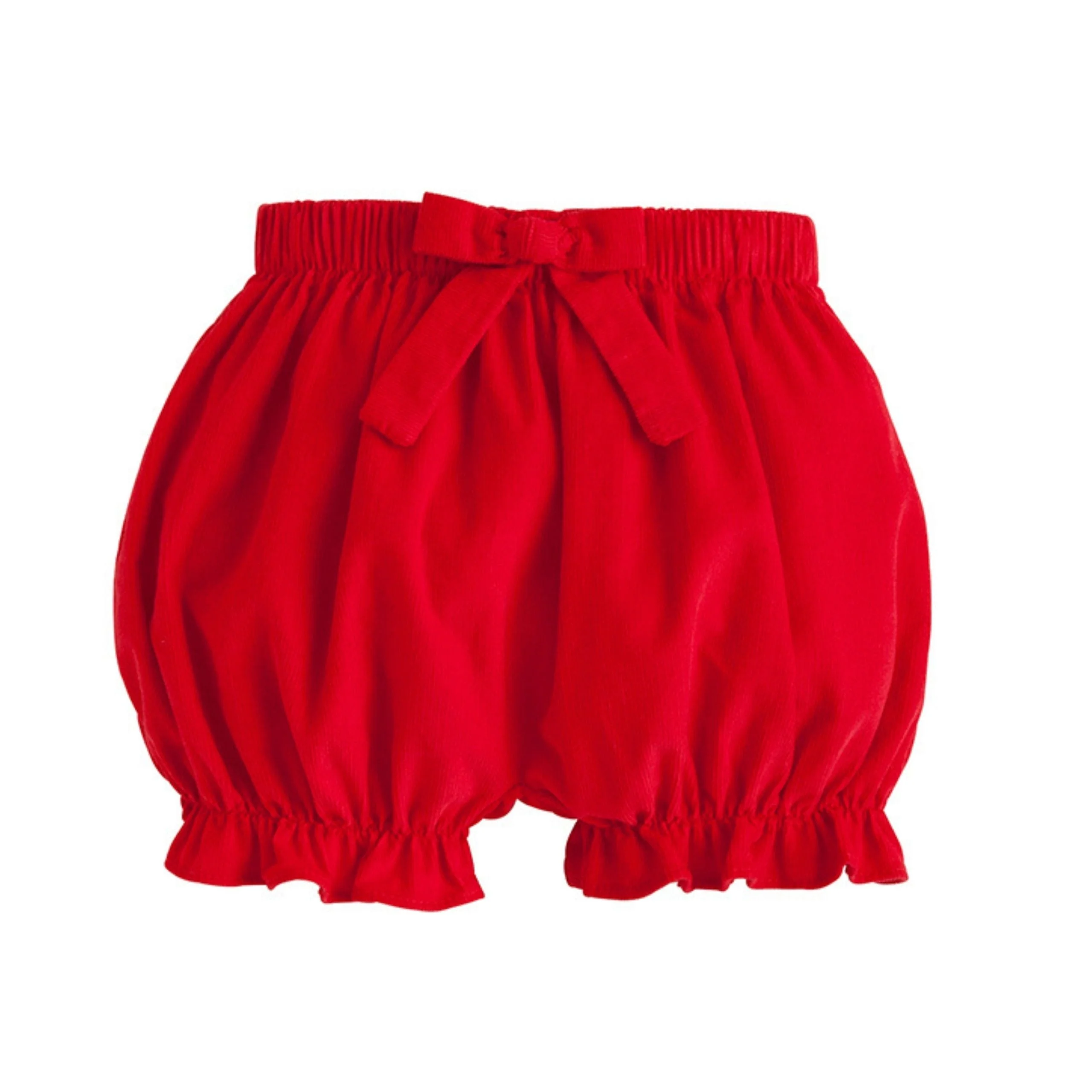 Bow Bloomers - Red Corduroy