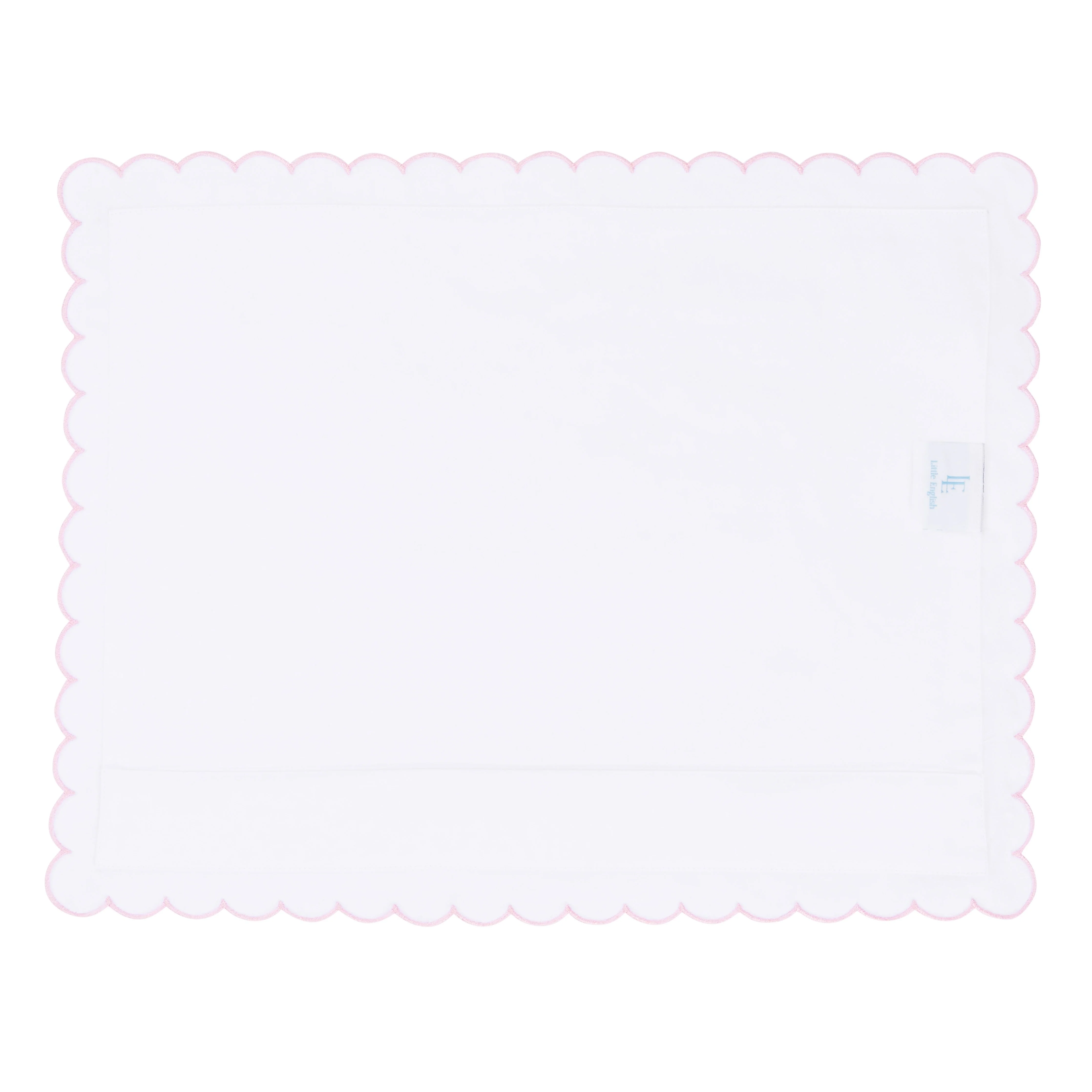 Scallop Baby Pillowcase - Blush