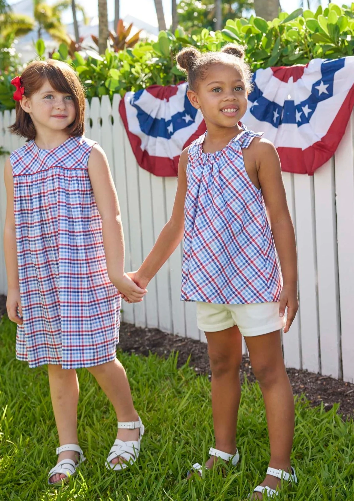 Bellemeade Dress - Americana Plaid