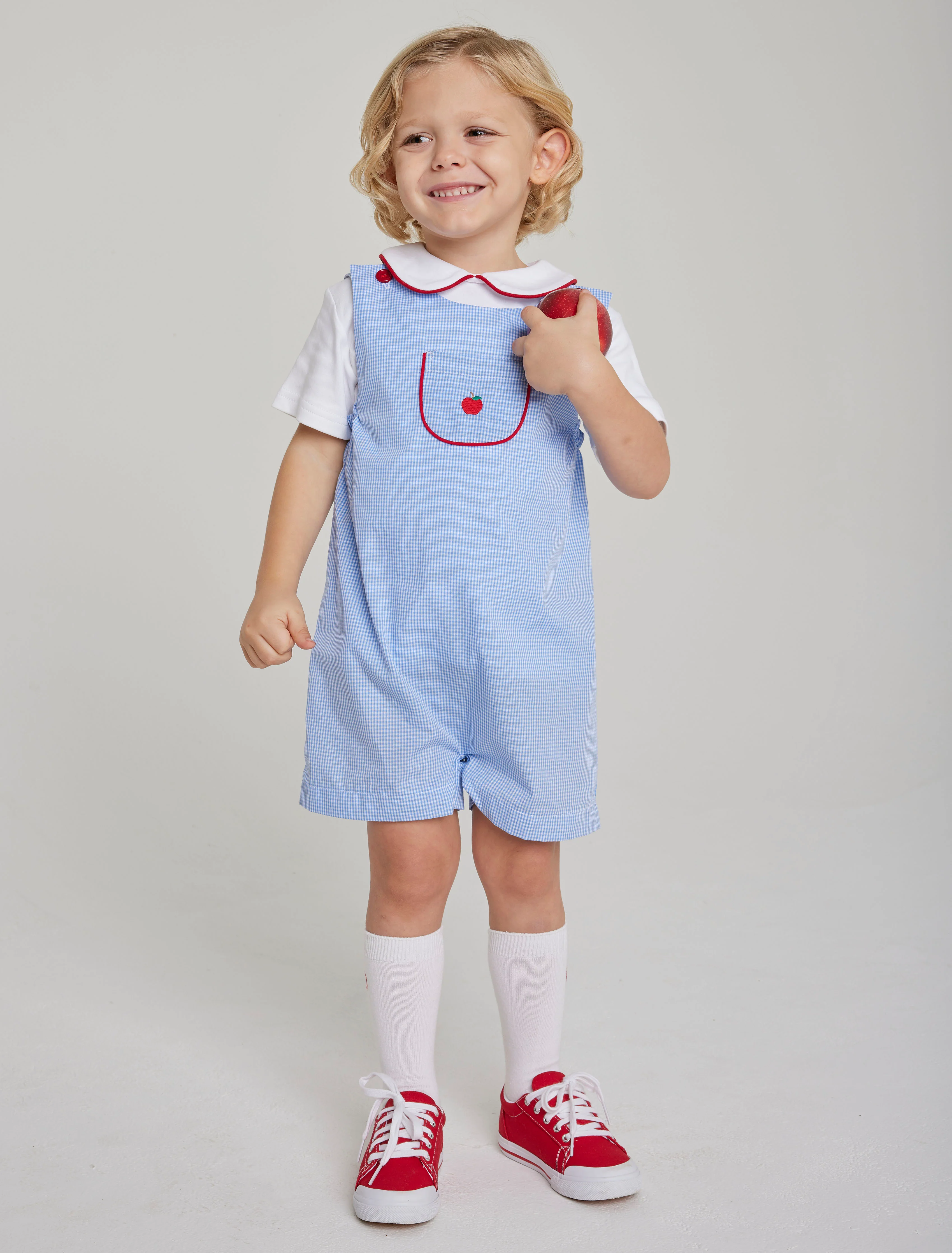 Embroidered Campbell Shortall - Apples