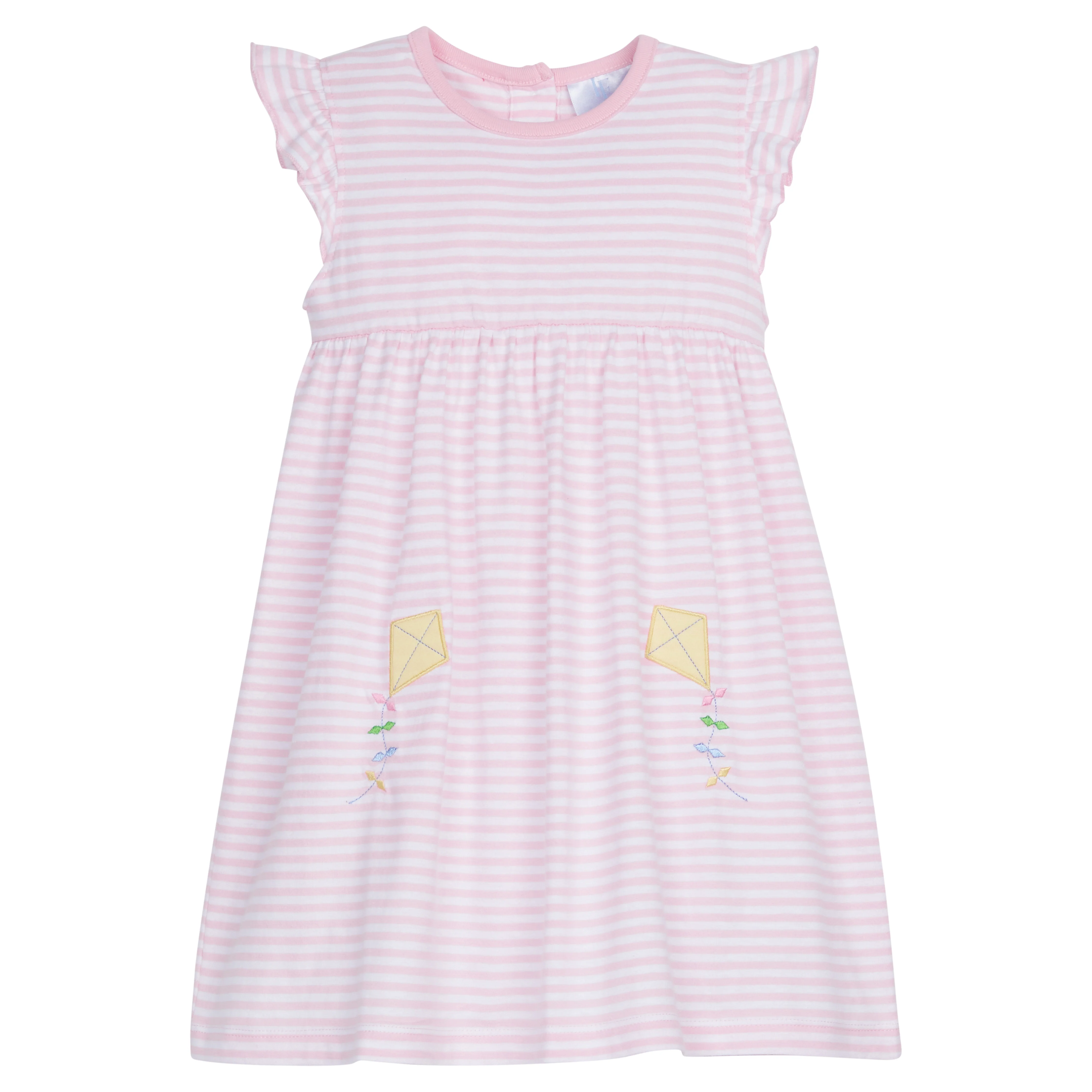 Applique Laurel Dress - Kite