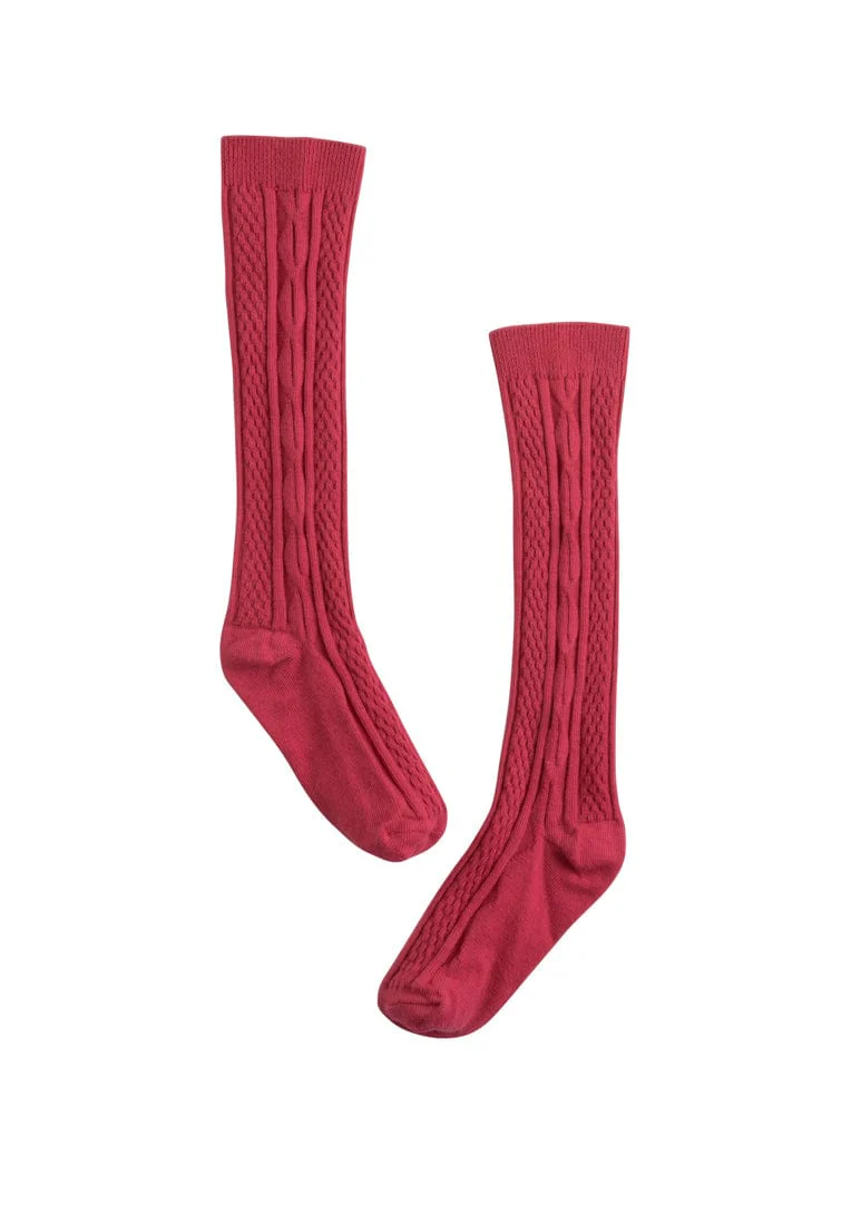 Cable Knee High - Rose
