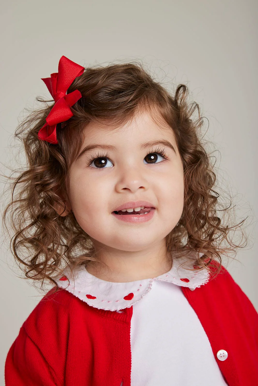 Embroidered Peter Pan Top - Hearts