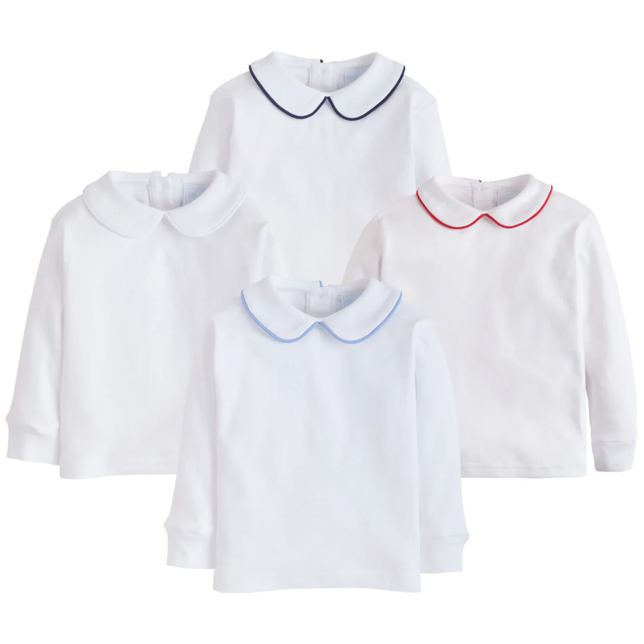 Piped Peter Pan Shirt - Red