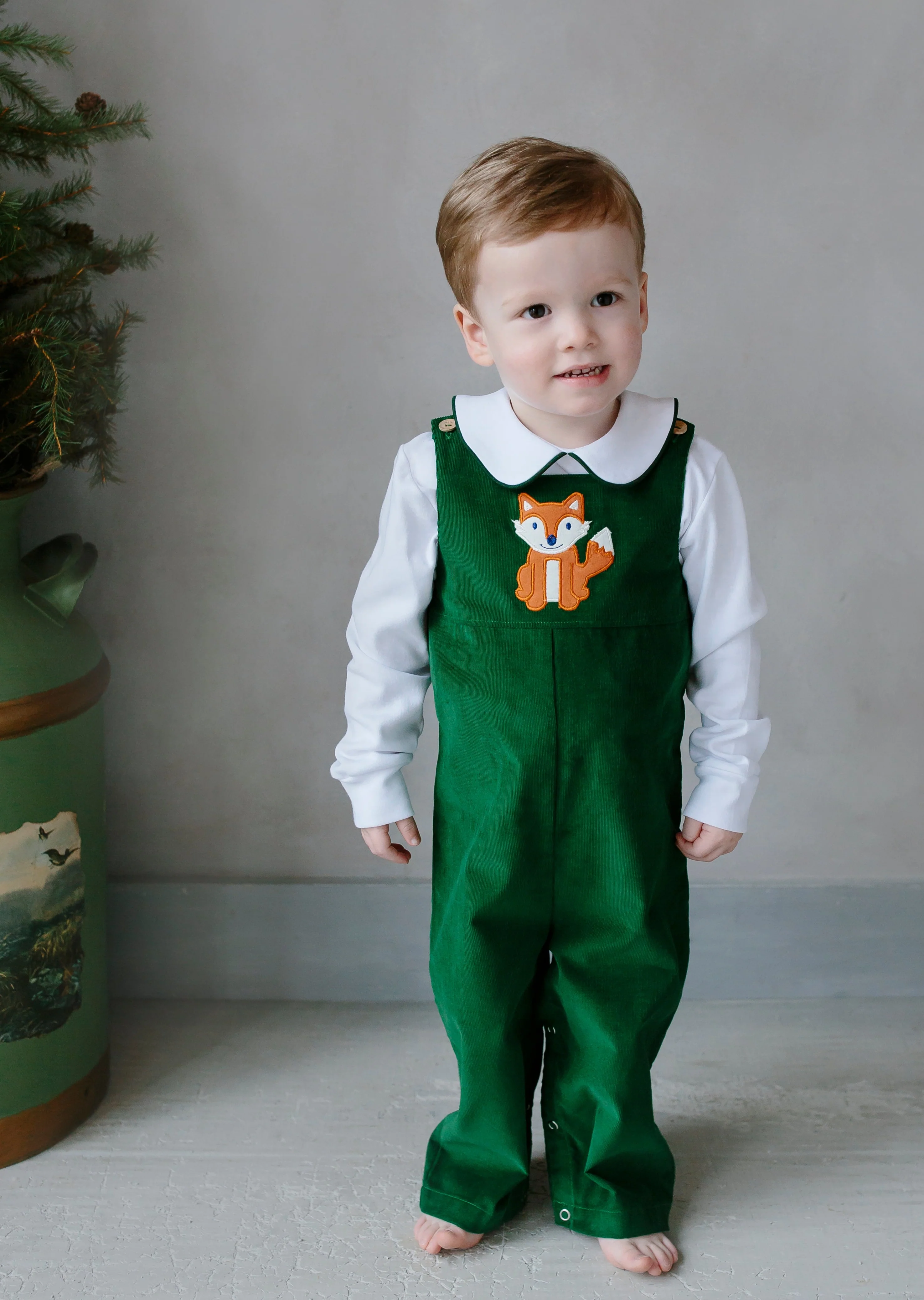 Applique Basic Overall - Fox