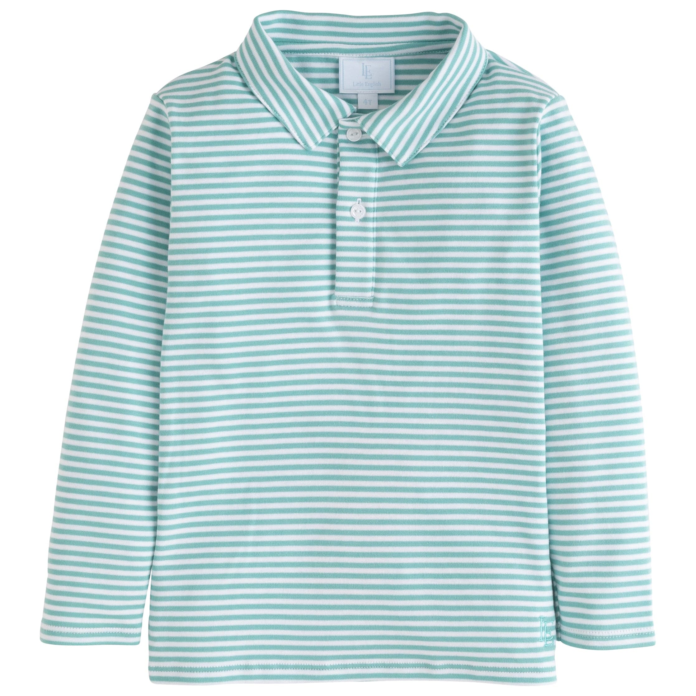 Long Sleeve Polo - Canton Stripe
