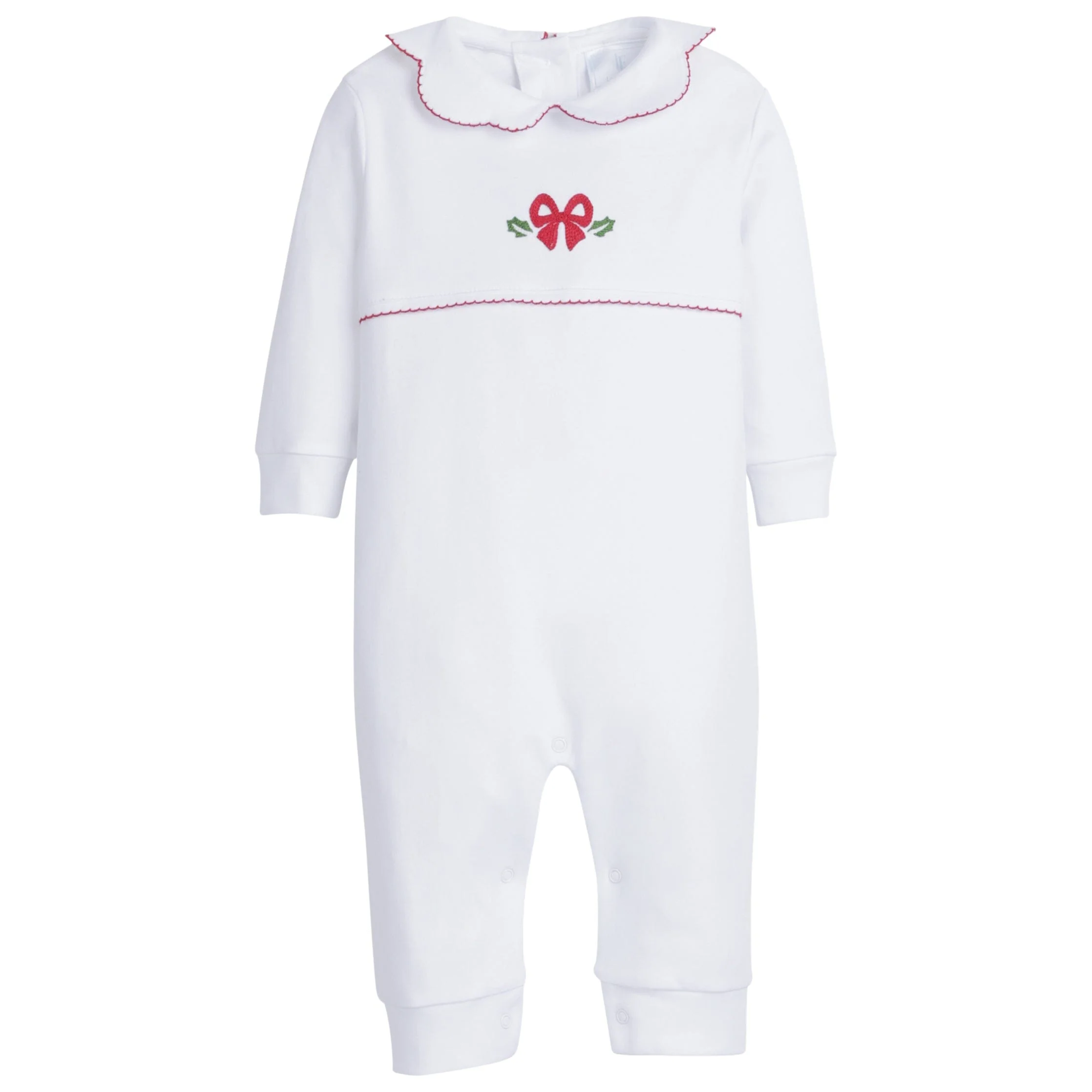 Embroidered Playsuit - Bow & Holly