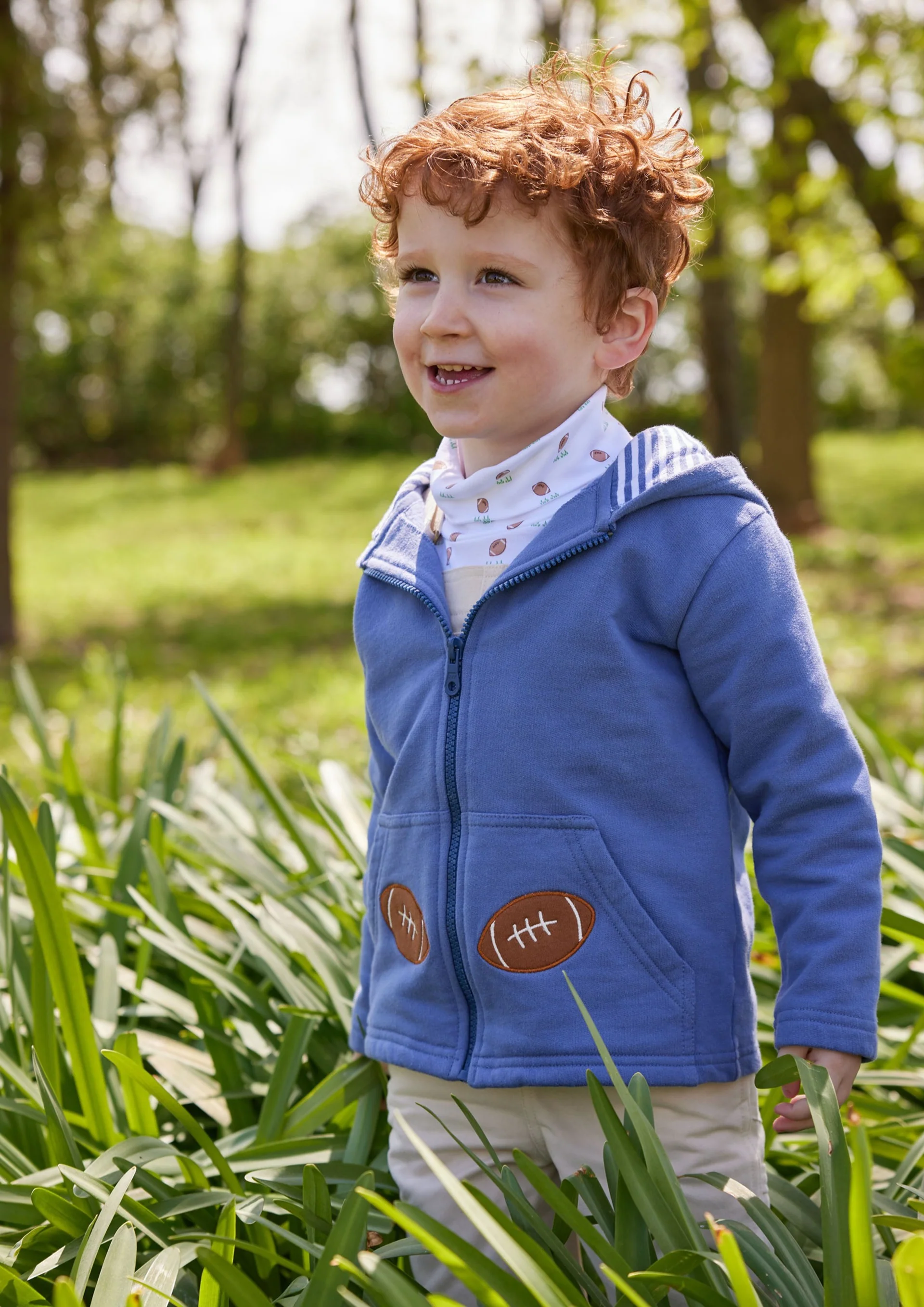 Applique Hoodie - Football