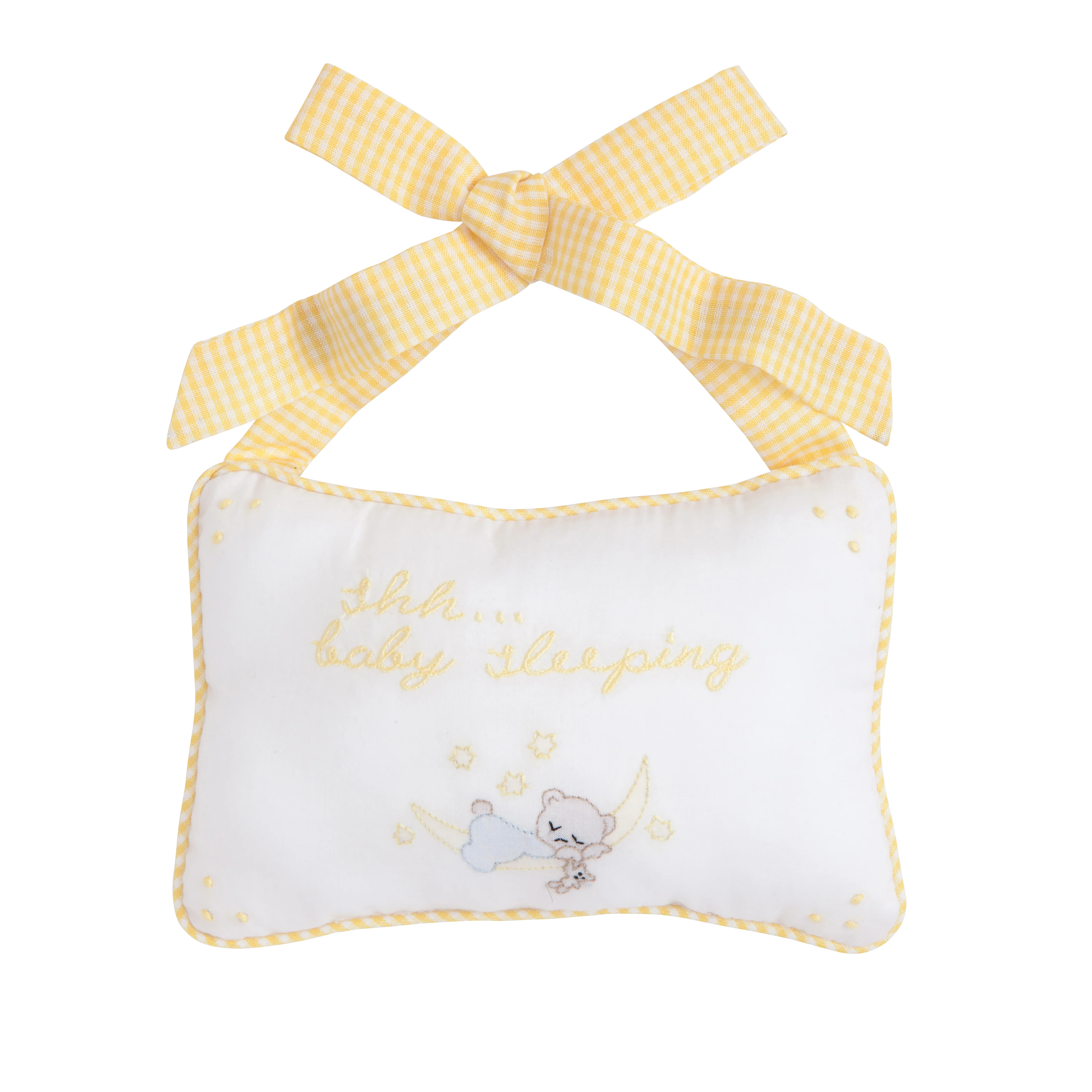 Baby Sleeping Door Pillow - Yellow