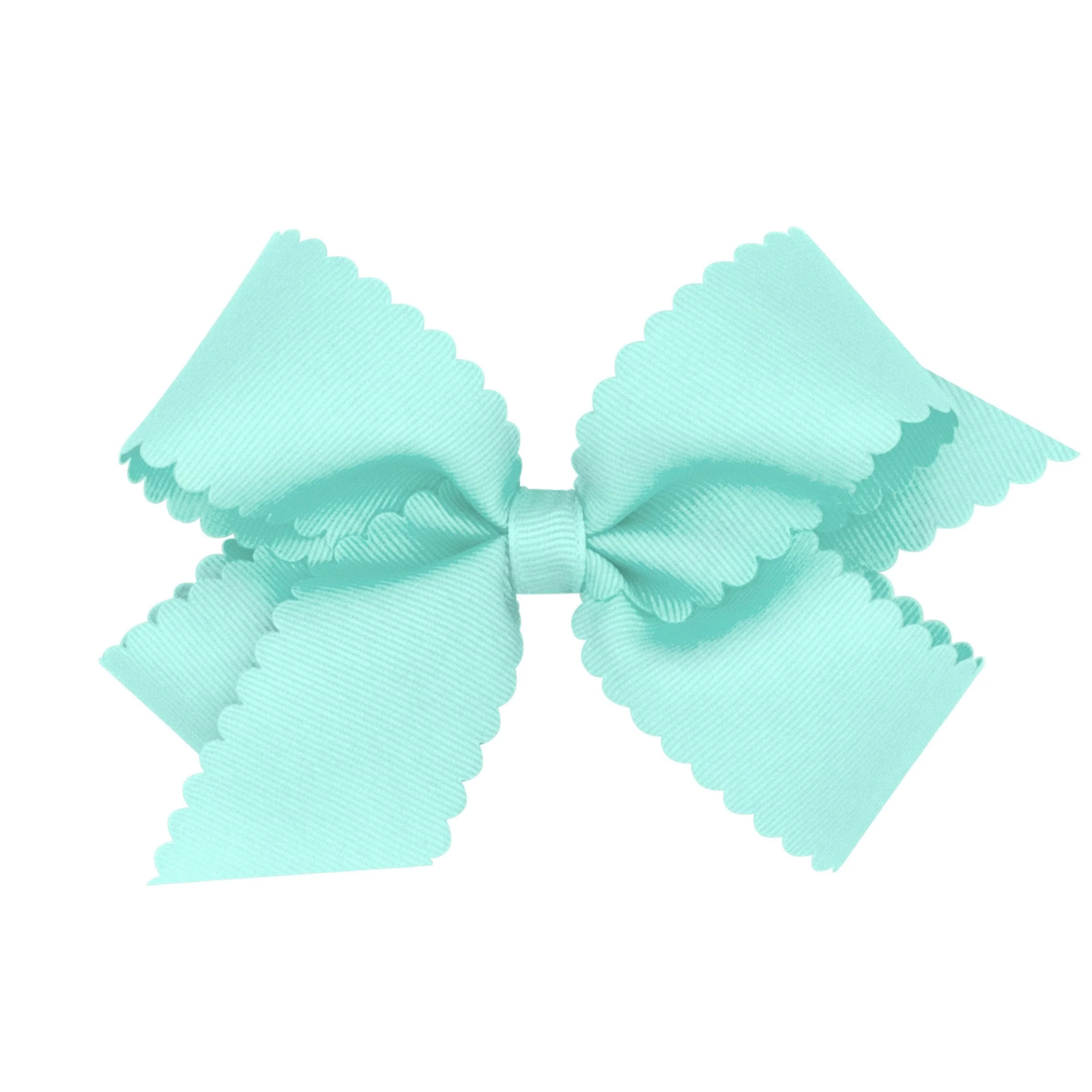 Medium Scallop Hair Bow - Crystalline
