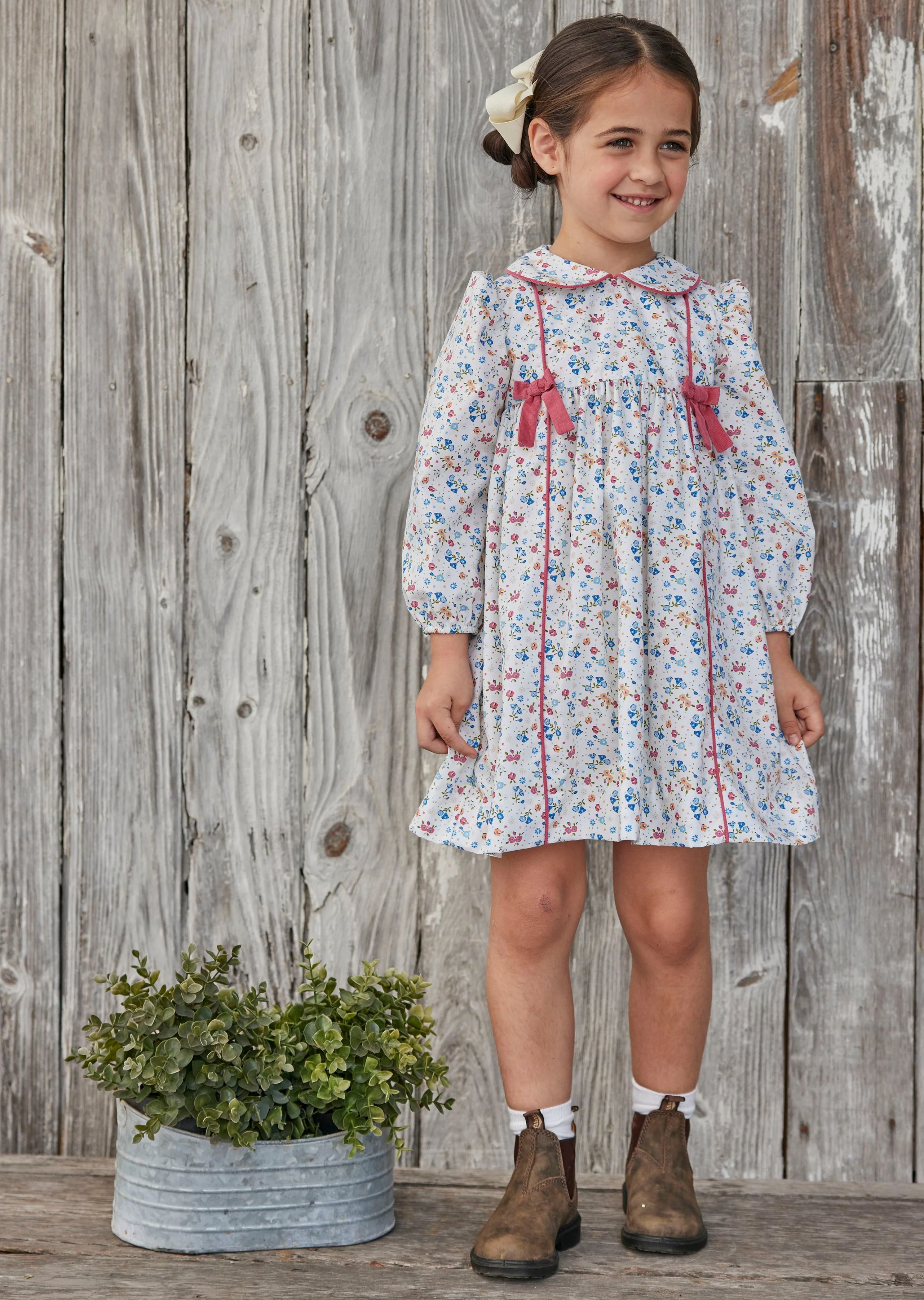 Lottie Bow Dress - Essex Floral