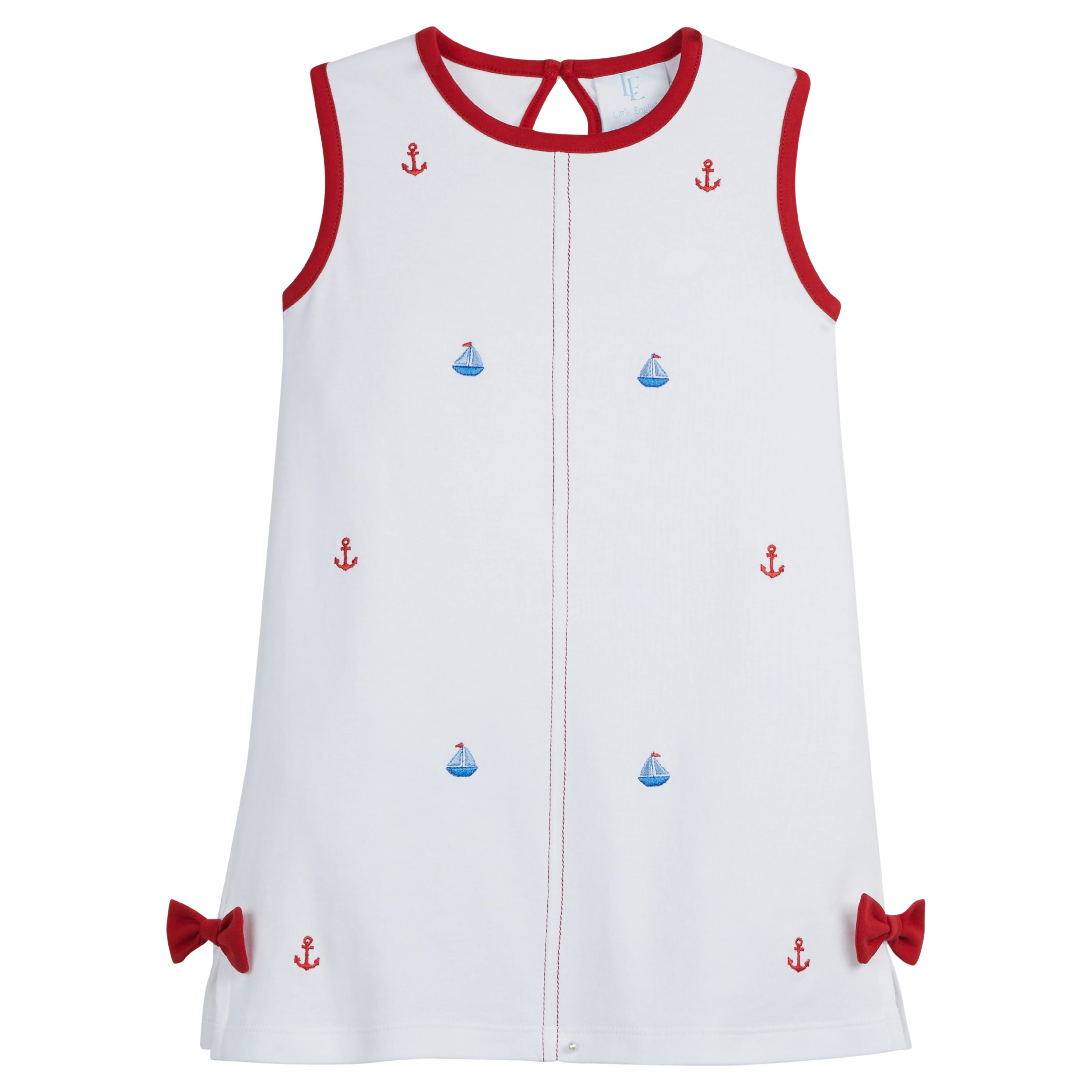 Suzy Bow Dress - Nautical
