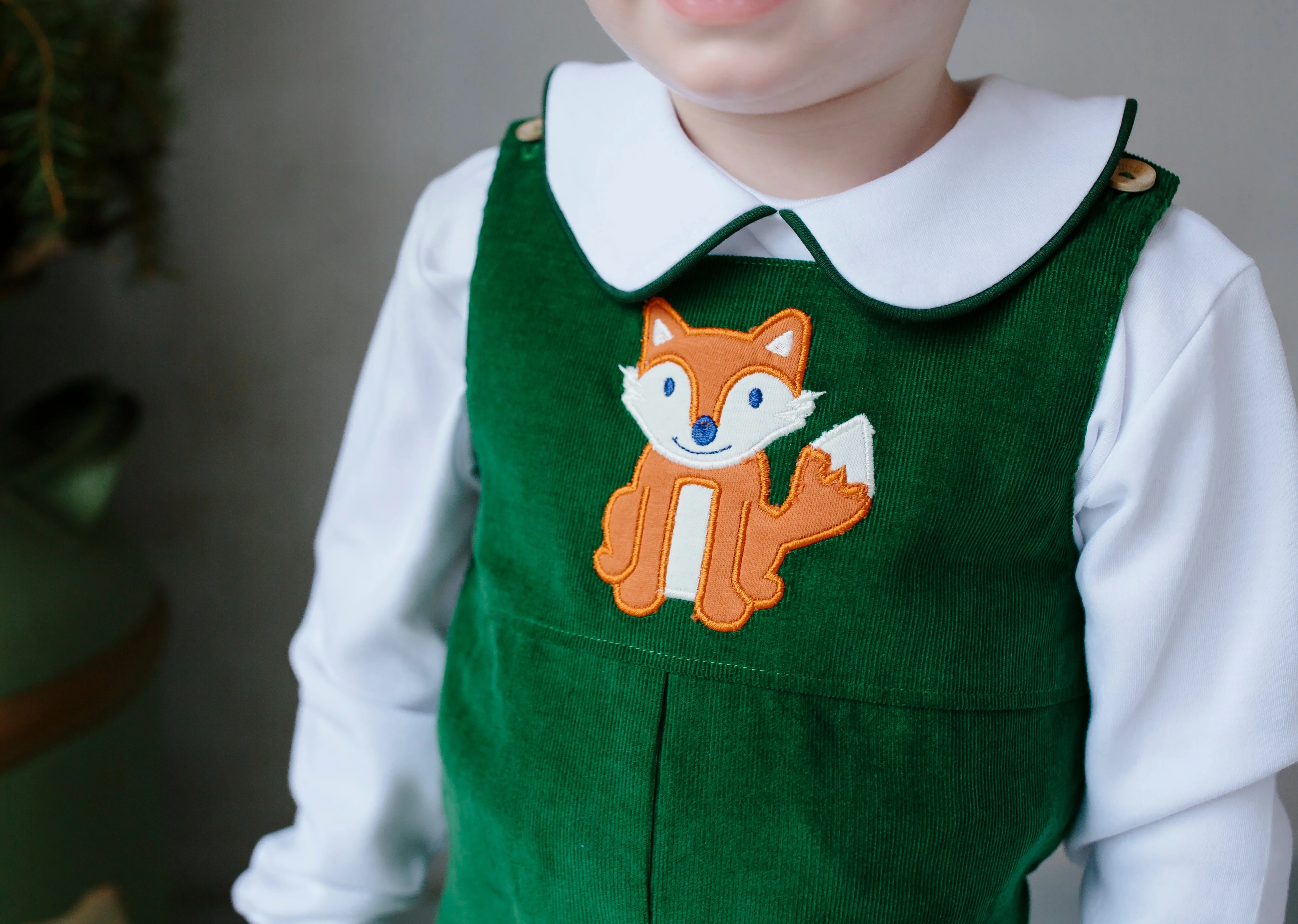 Applique Basic Overall - Fox