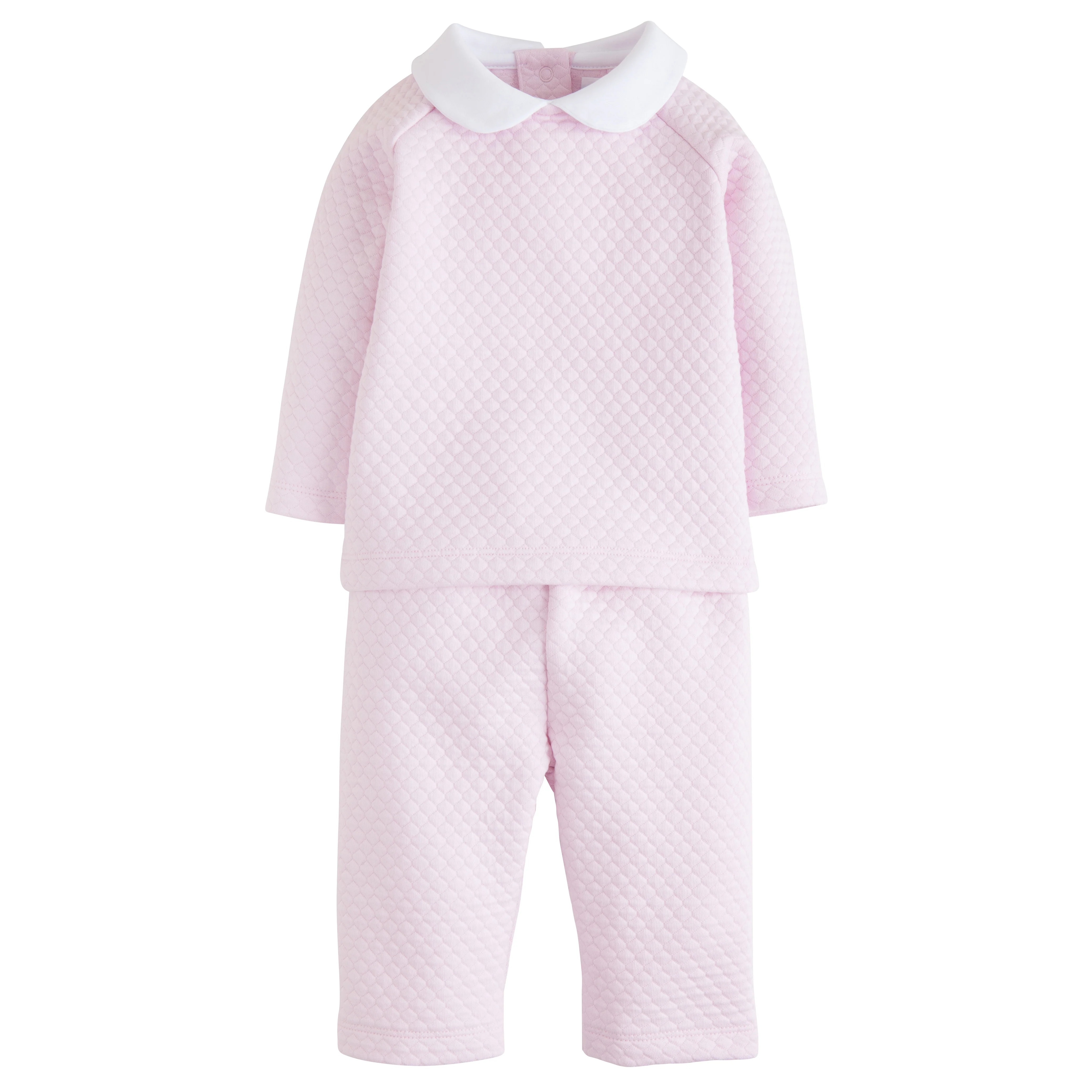 Quilted Pant Set - Light Pink