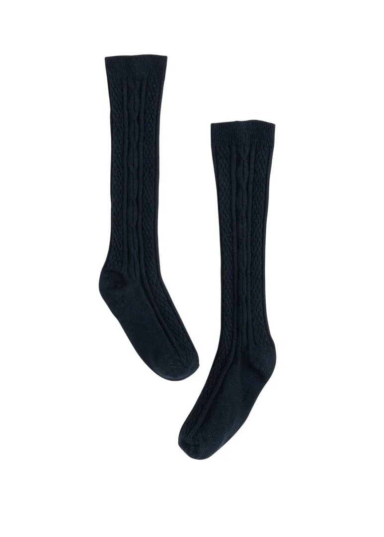 Cable Knee High - Navy