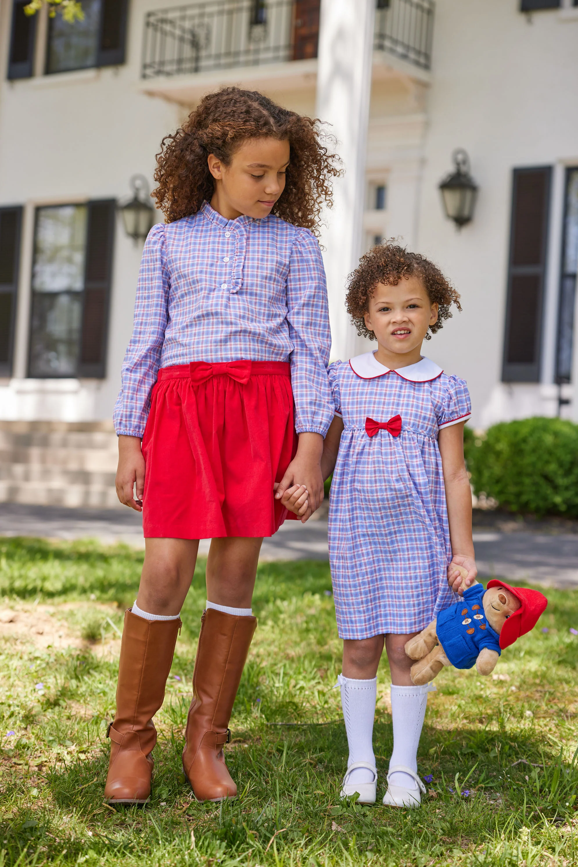 Davant Bow Skirt - Red Corduroy