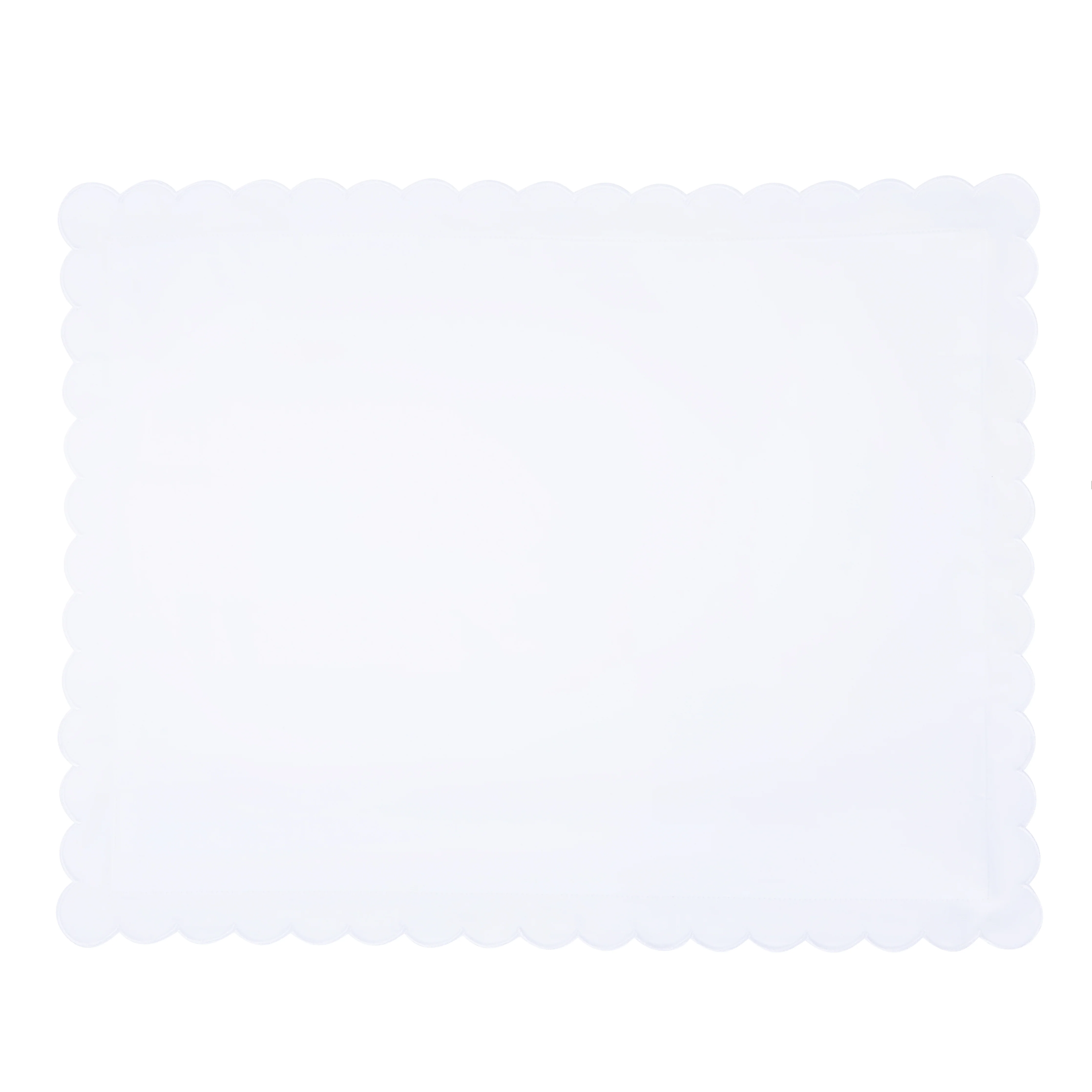 Scallop Baby Pillowcase - White