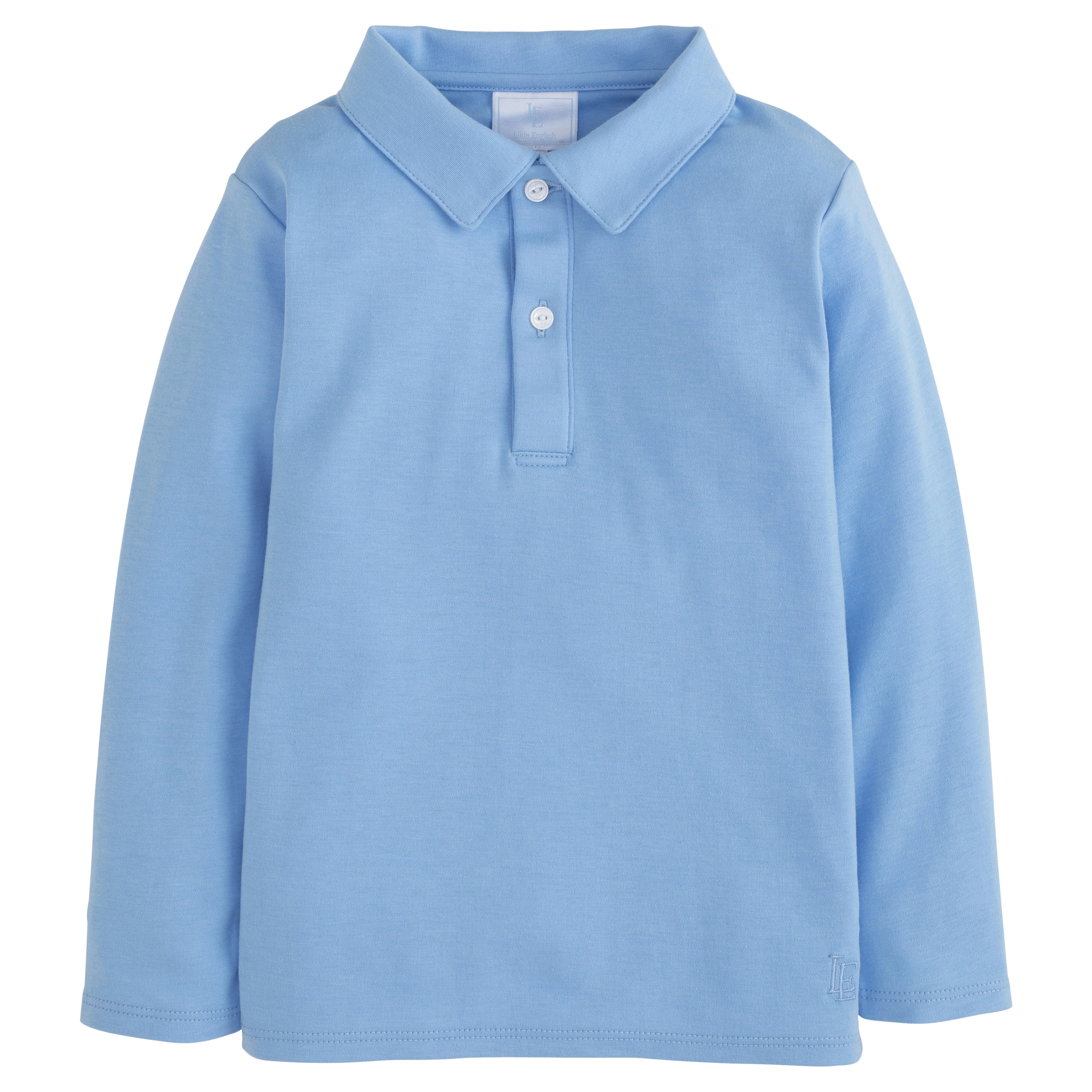 Long Sleeve Polo - Light Blue