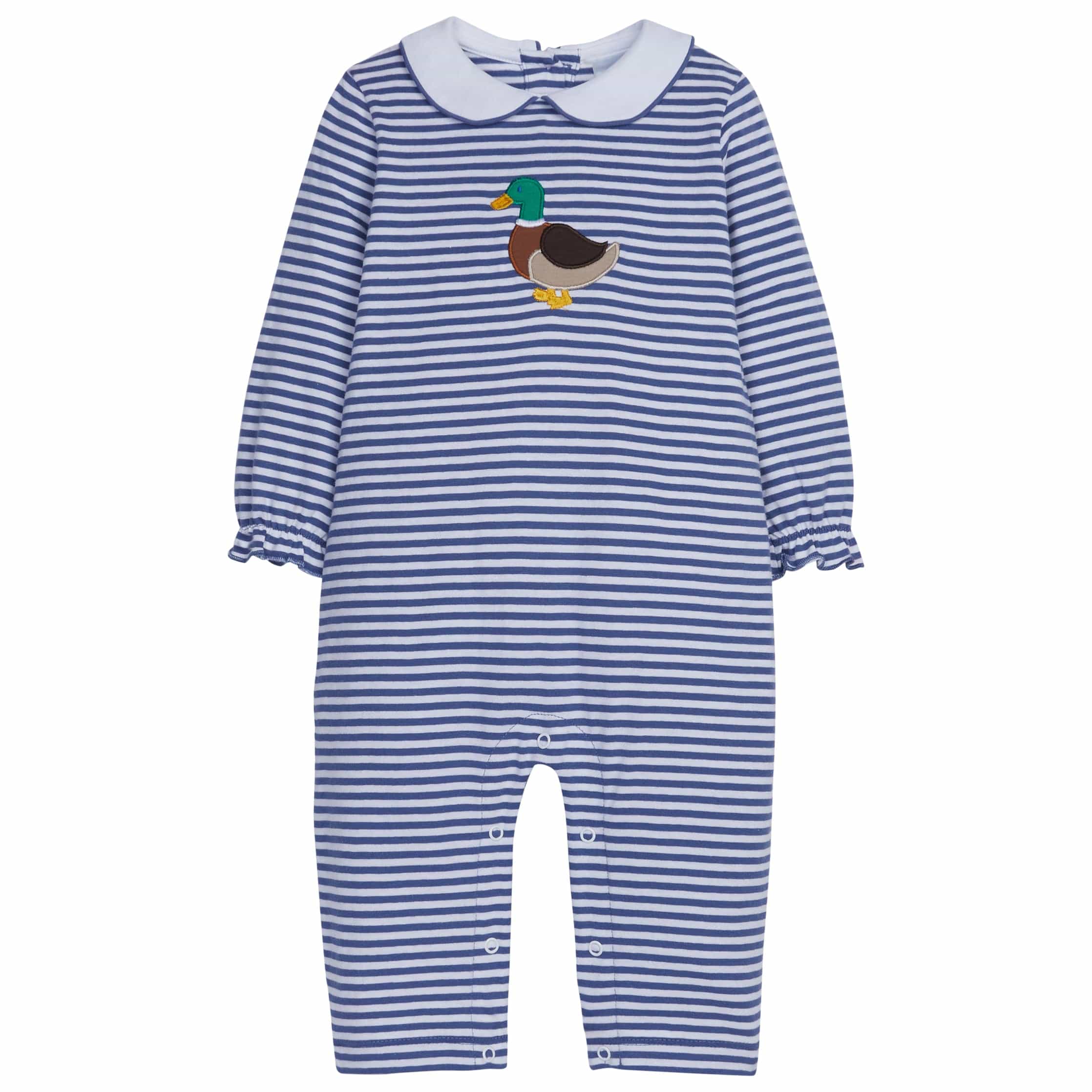 Peter Pan Applique Romper - Mallard