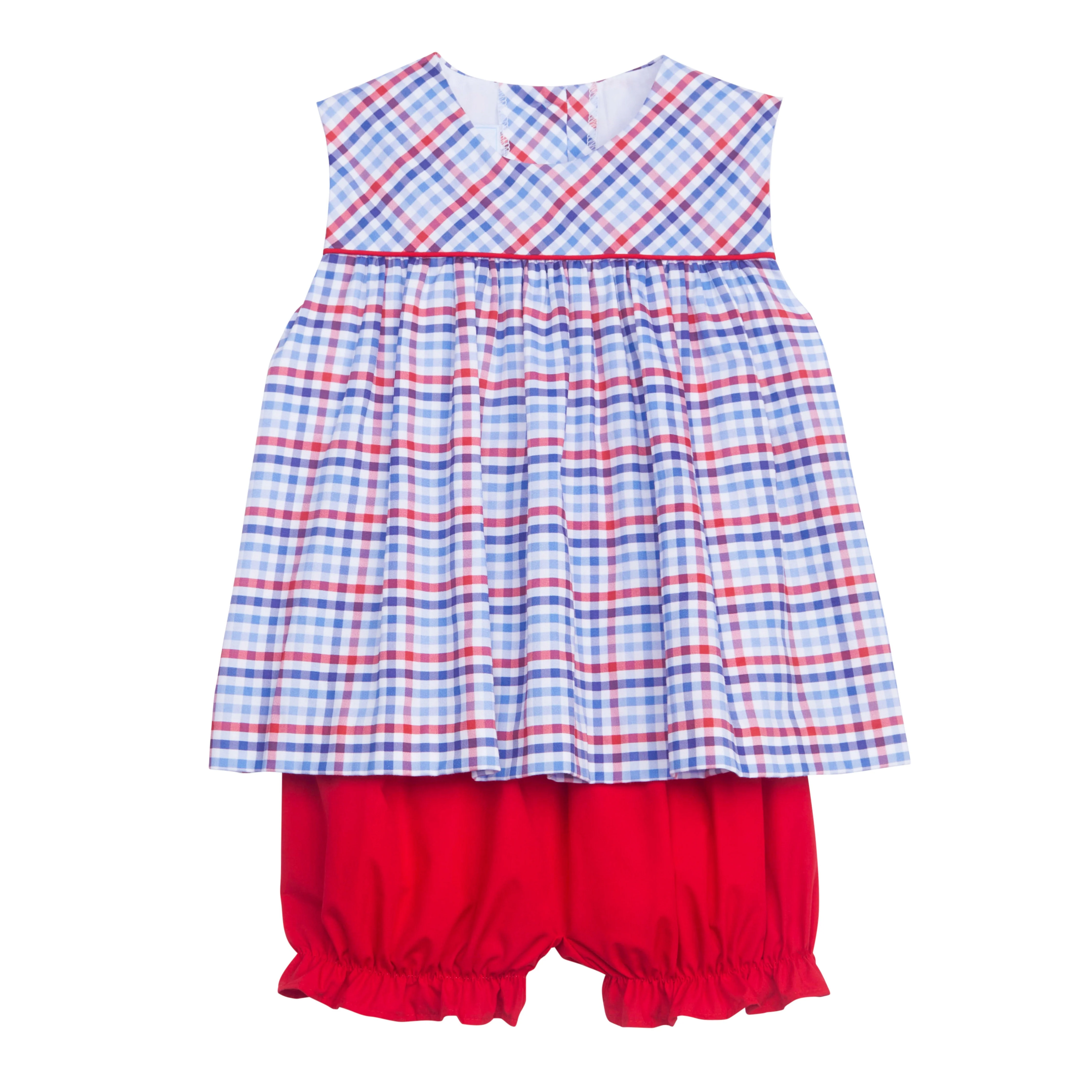 Bellemeade Bloomer Set - Americana Plaid