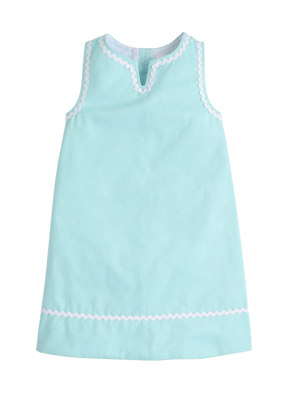 Olivia Dress - Aqua Twill