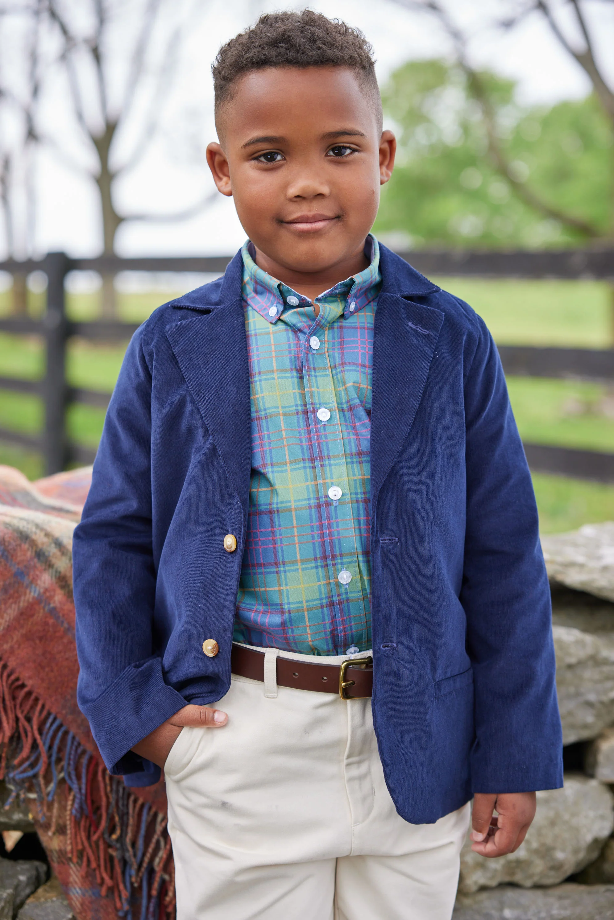 Classic Blazer - Navy Corduroy