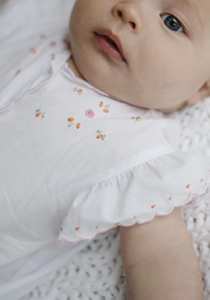 Tea Gown - Orange & Pink