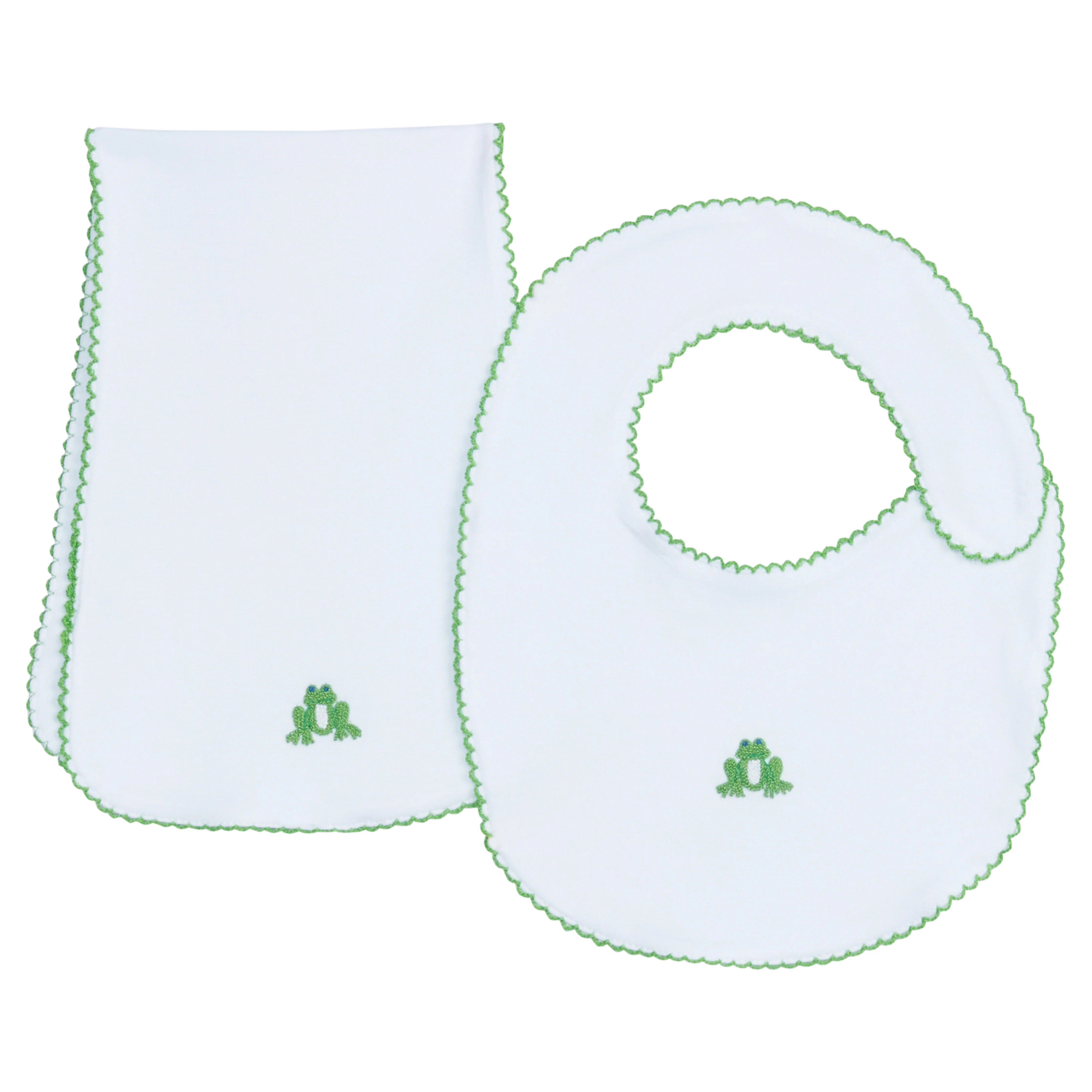 Pinpoint Bib n' Burp Set - Frog