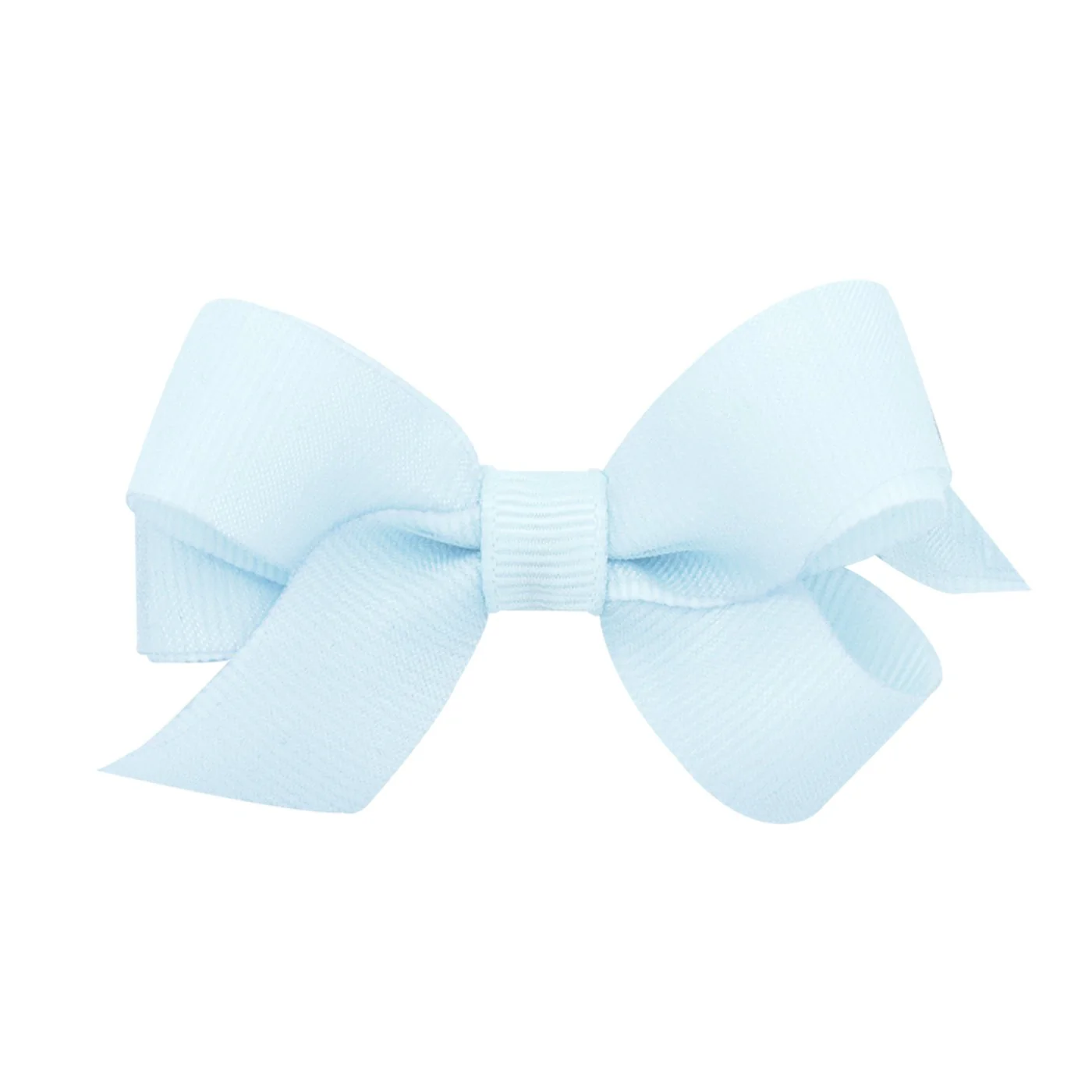 Tiny Grosgrain Hair Bow - Blue Vapor