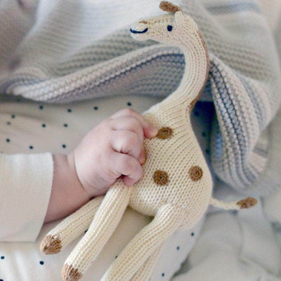 Giraffe Baby Toy - Organic Newborn Rattle