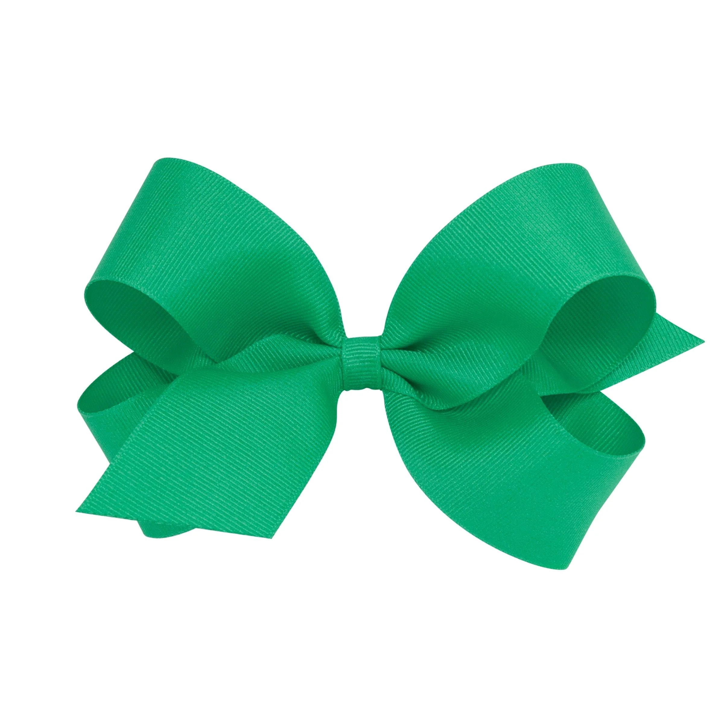 Large Classic Grosgrain Hair Bow - Fern Green