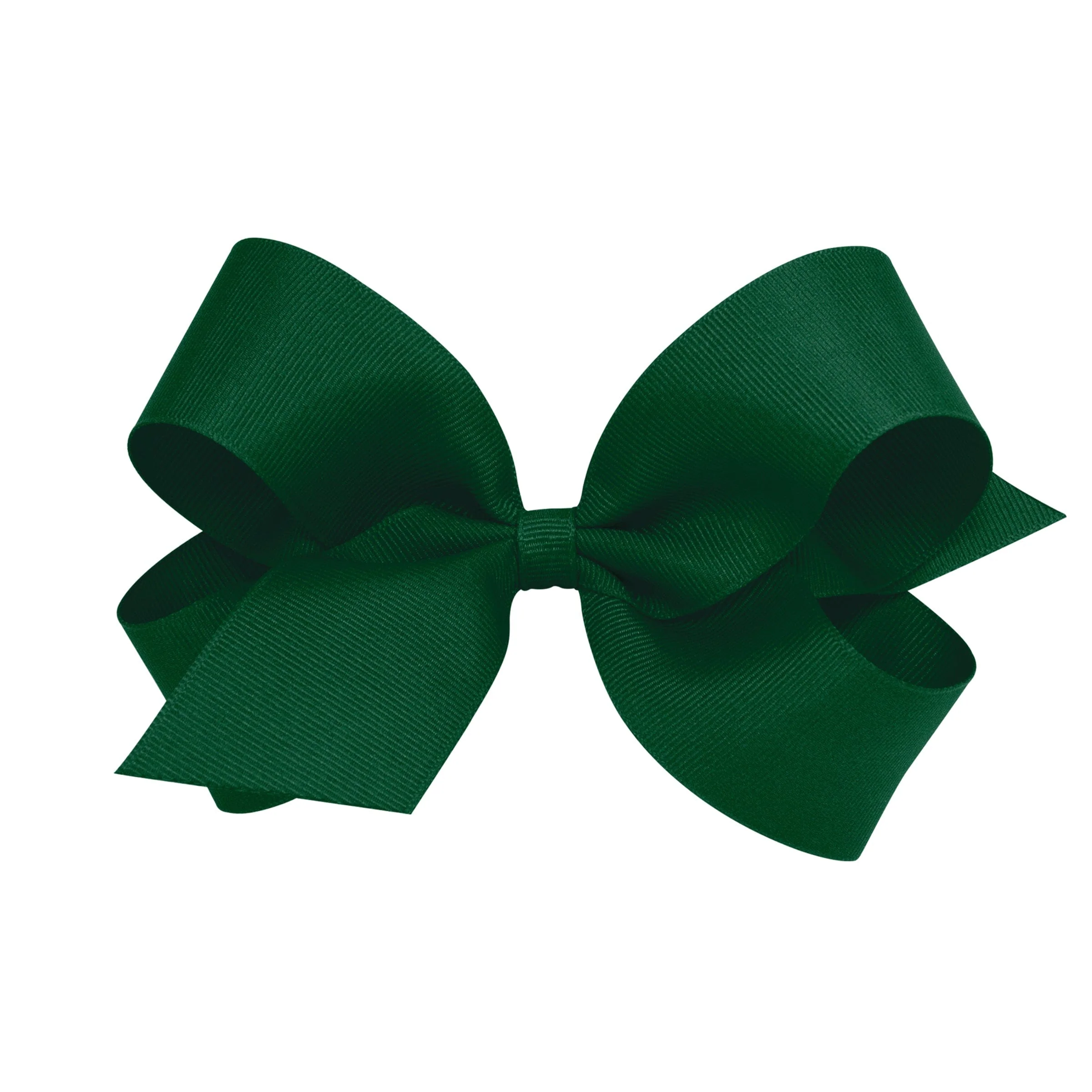 Classic Grosgrain Hair Bow - Forest Green