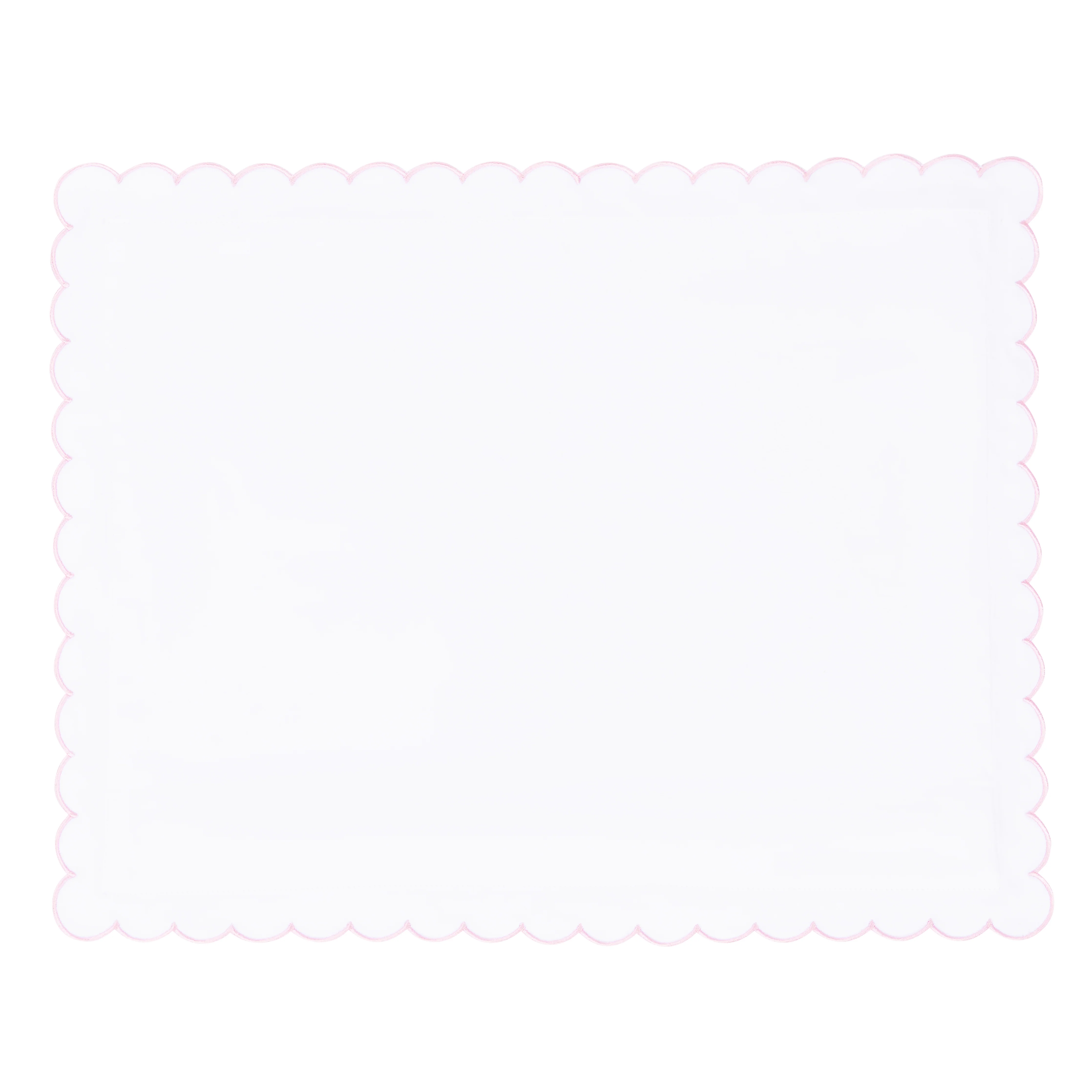 Scallop Baby Pillowcase - Blush