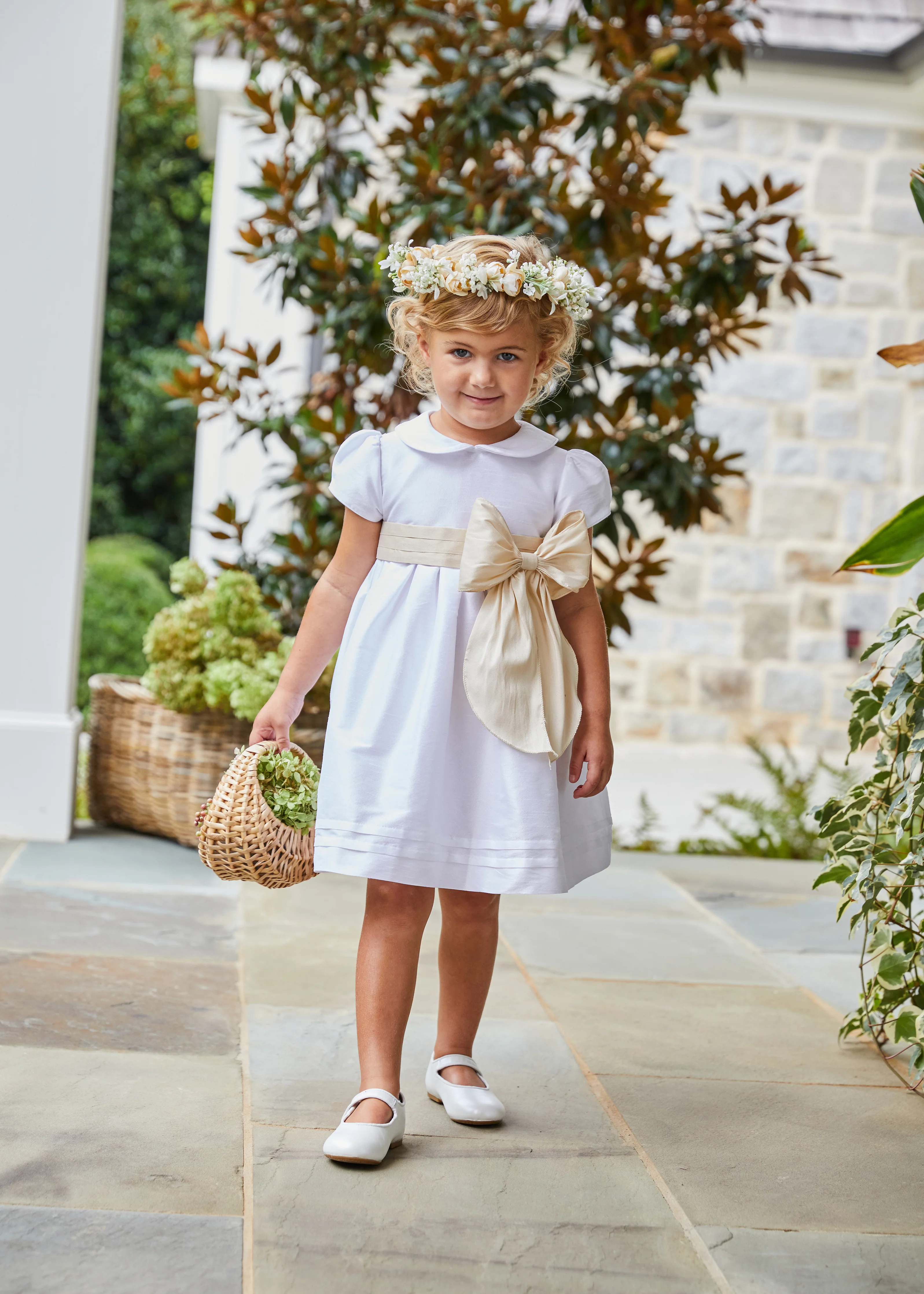 Bow Sash - Champagne