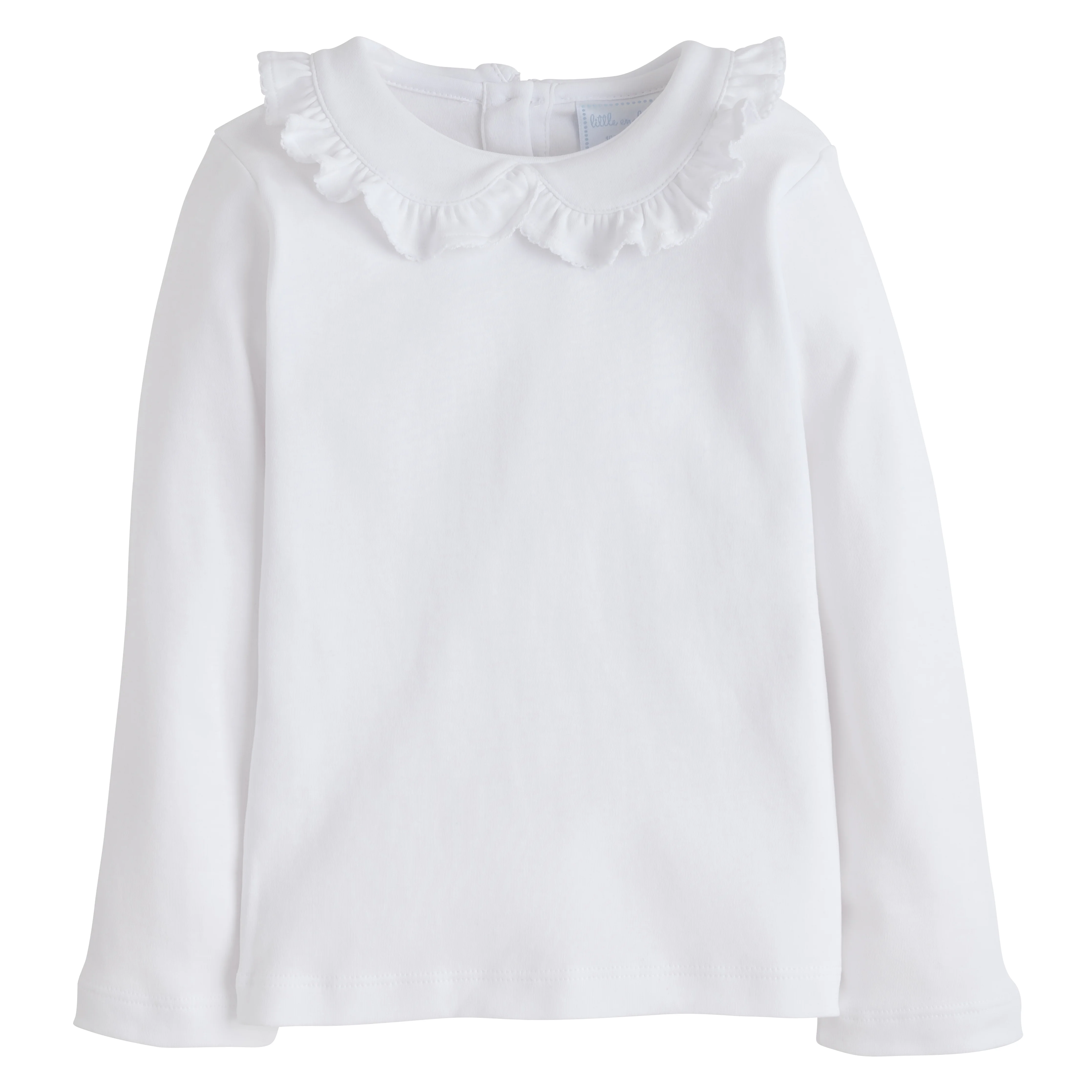 Ruffled Peter Pan Blouse - White