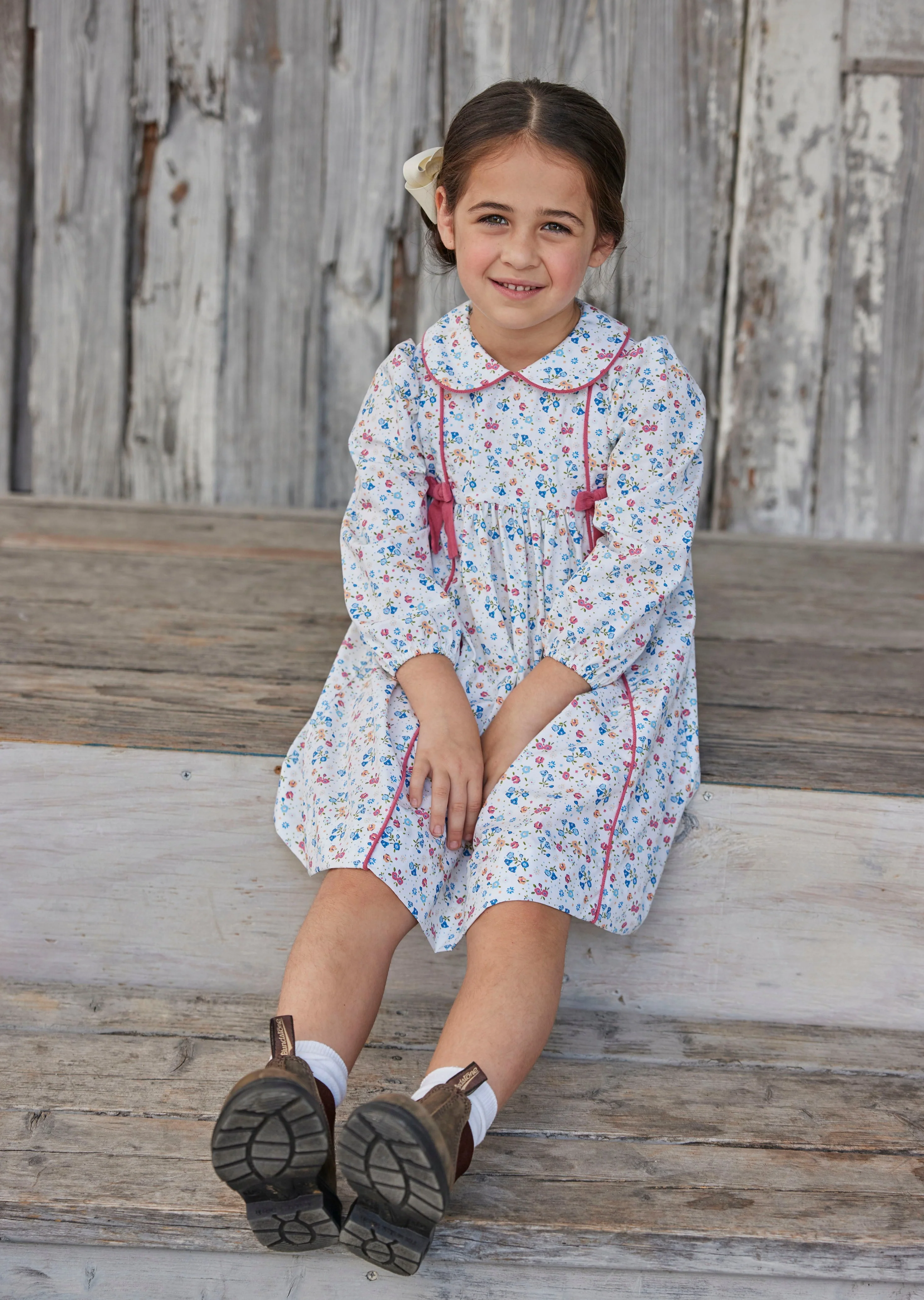 Lottie Bow Dress - Essex Floral