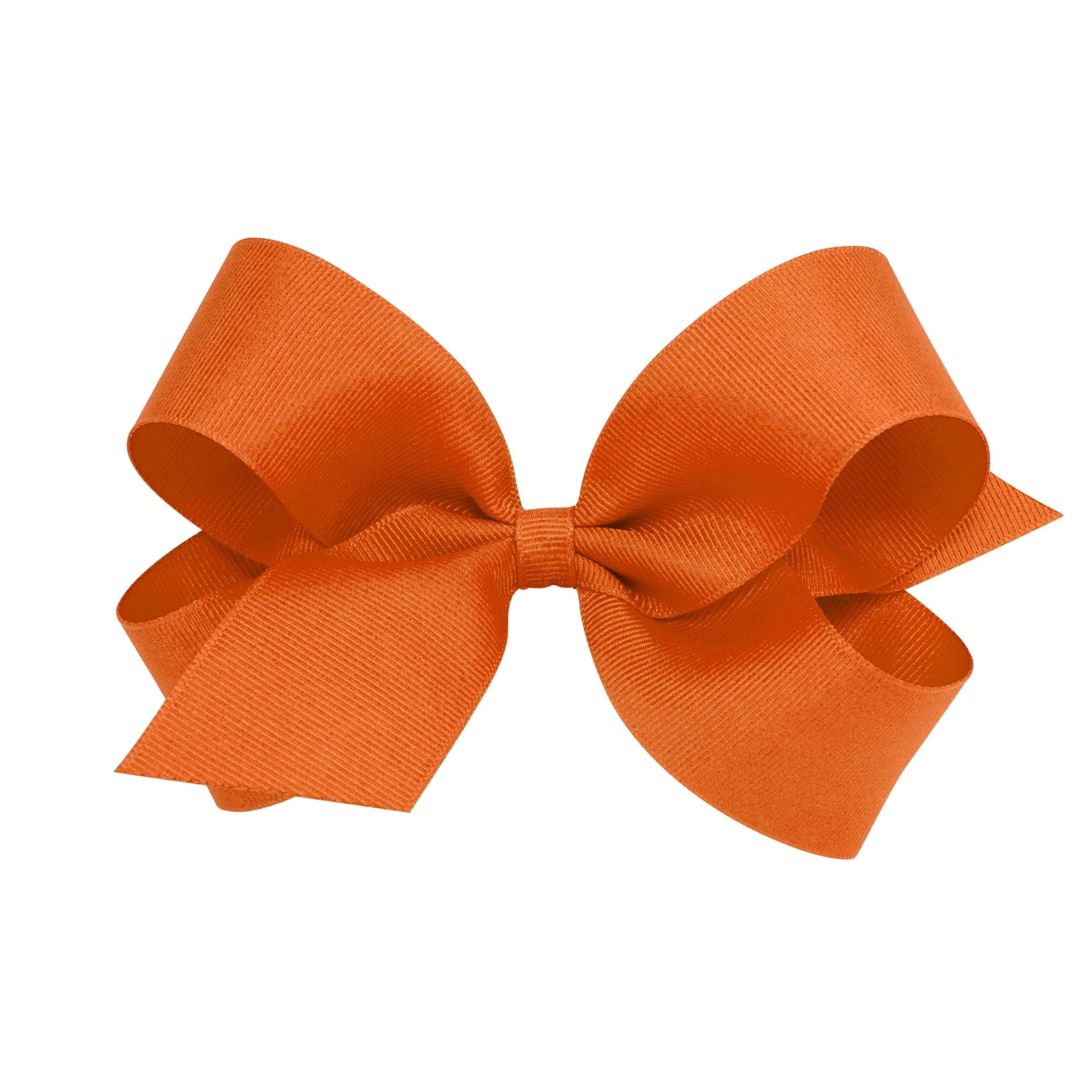 Classic Grosgrain Hair Bow - Pumpkin