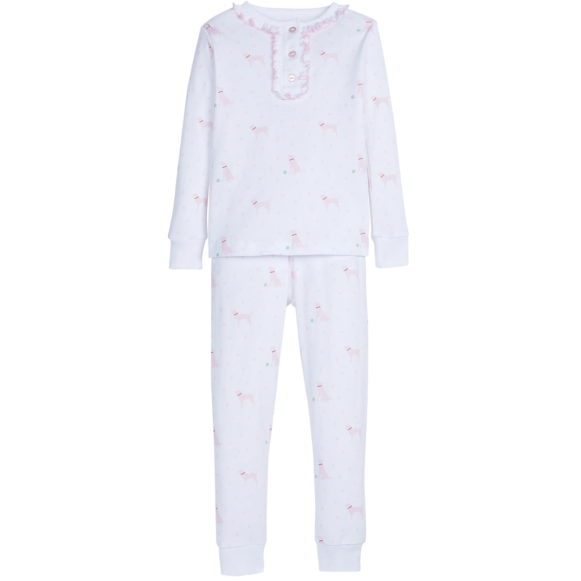 Girl Printed Jammies - Pink Labs