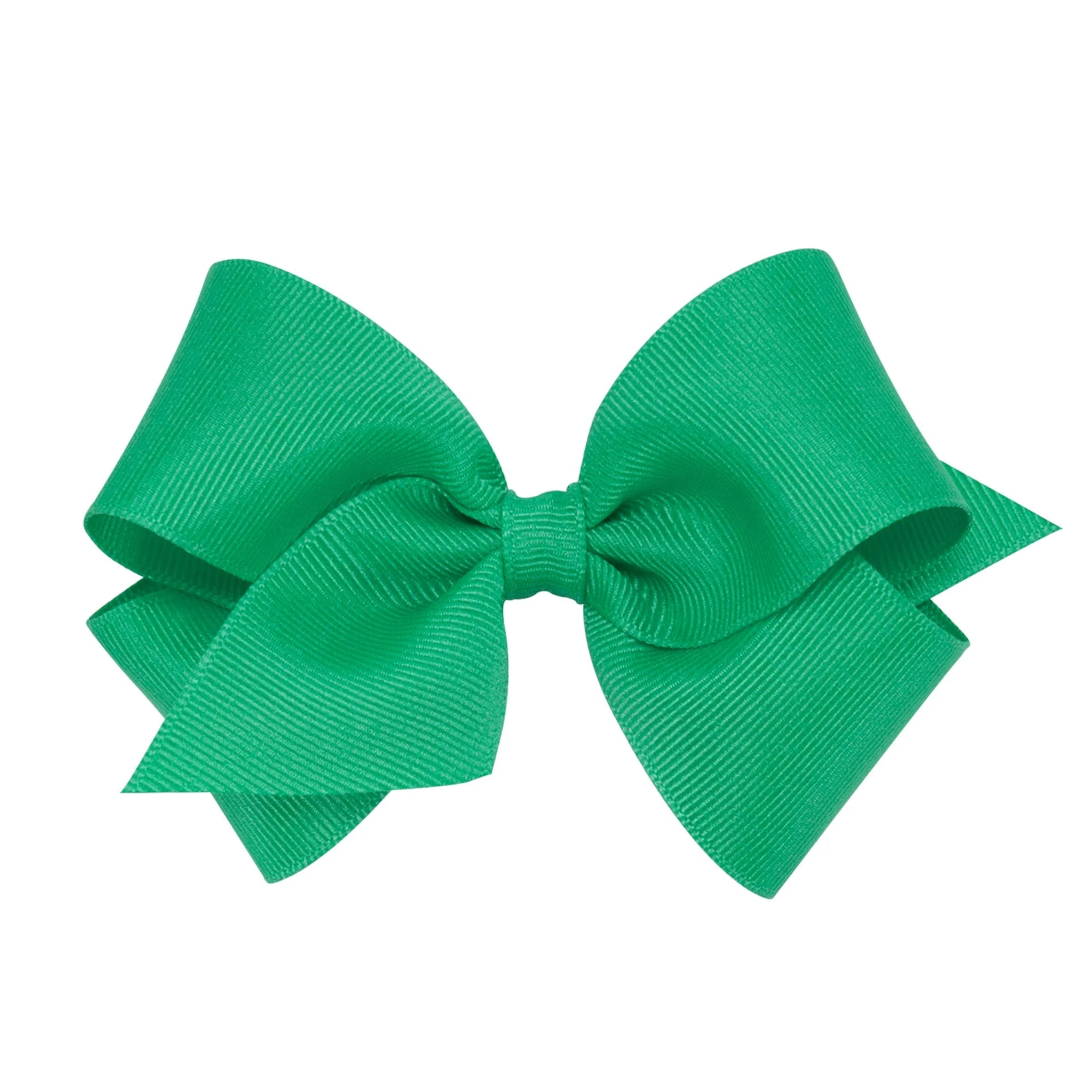 Small Classic Grosgrain Hair Bow  - Fern Green