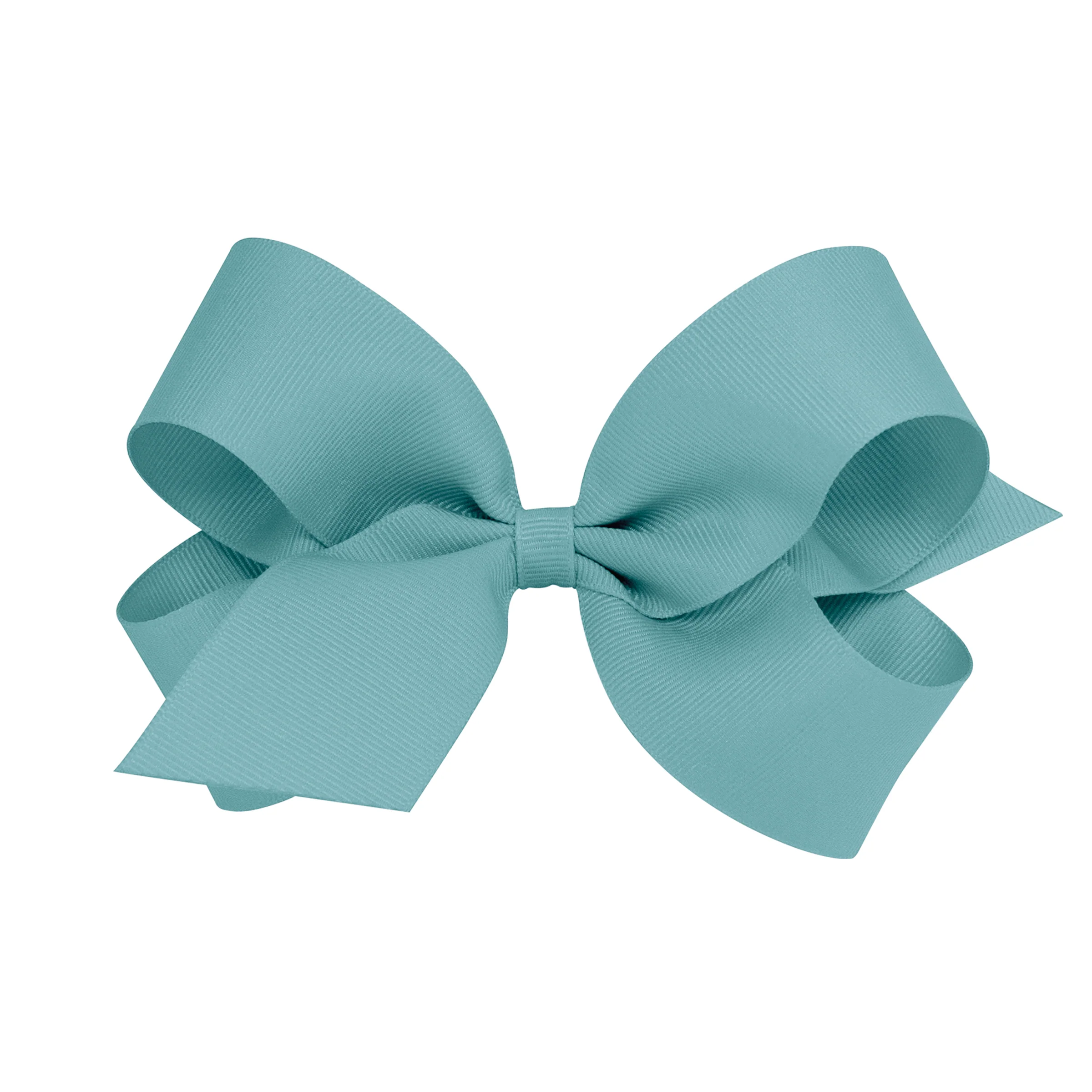 Classic Grosgrain Hair Bow - Nile Blue