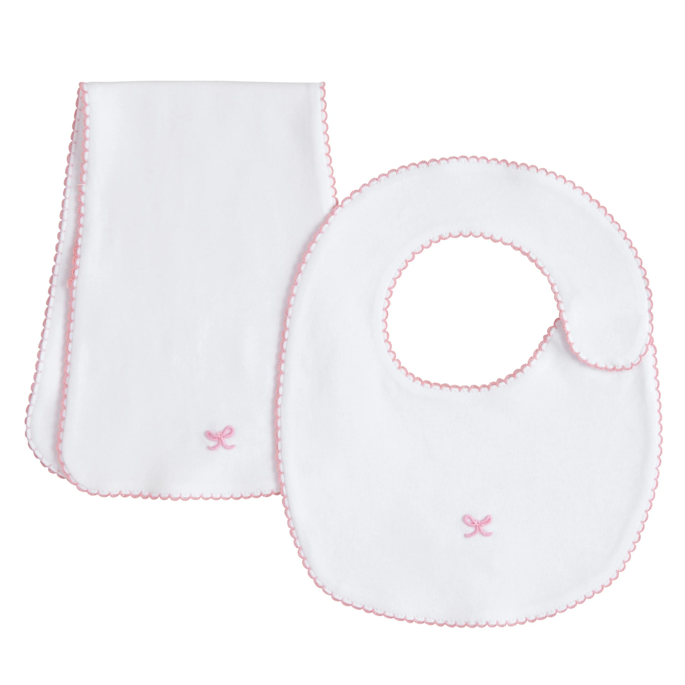 Pinpoint Bib N' Burp Set - Bow