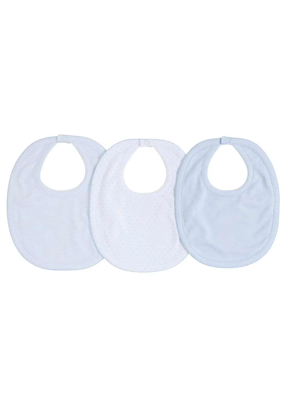 Multi-Pack Bibs - Light Blue Signature Stripe
