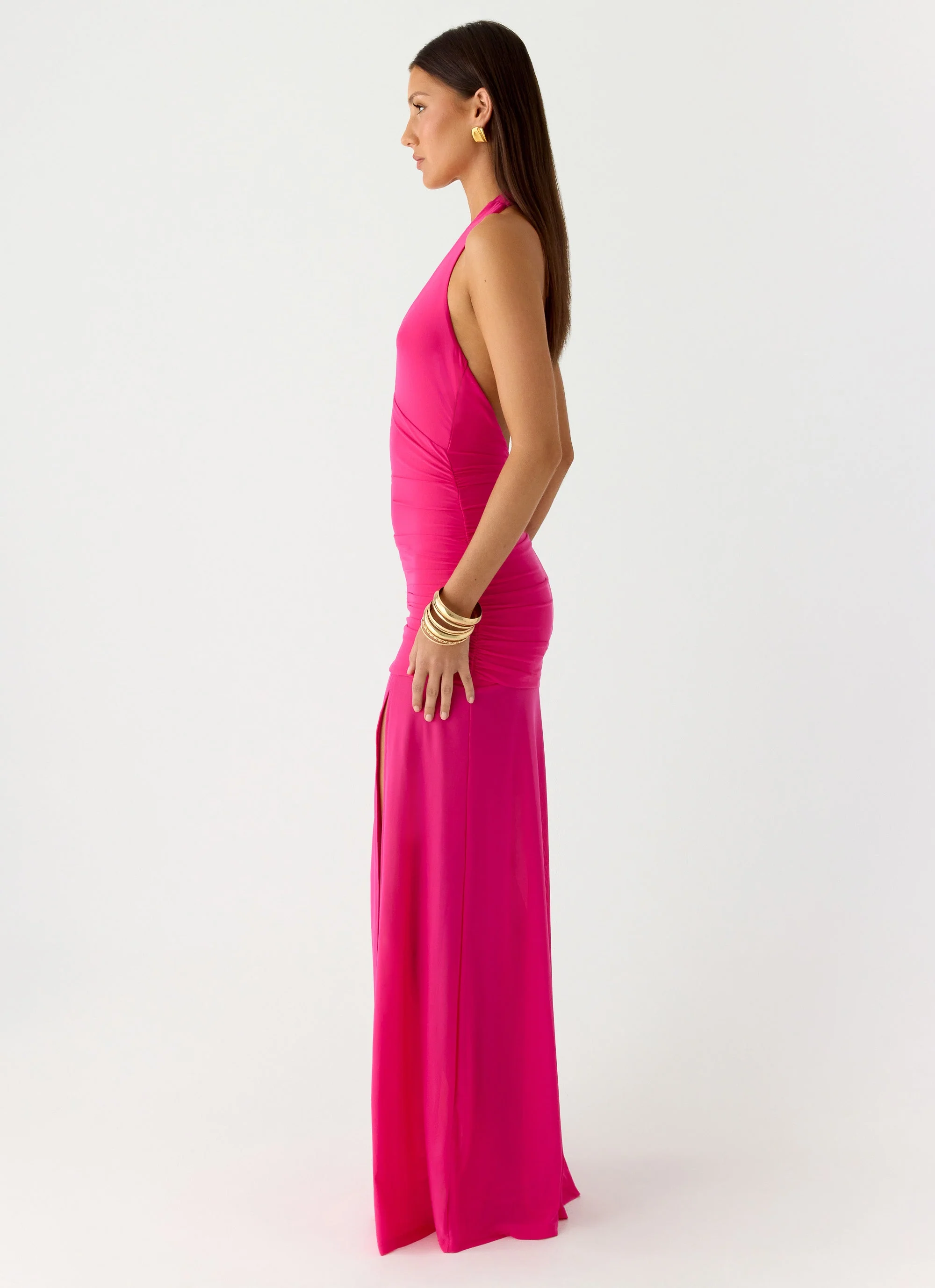 Island Muse Dress - Fuchsia