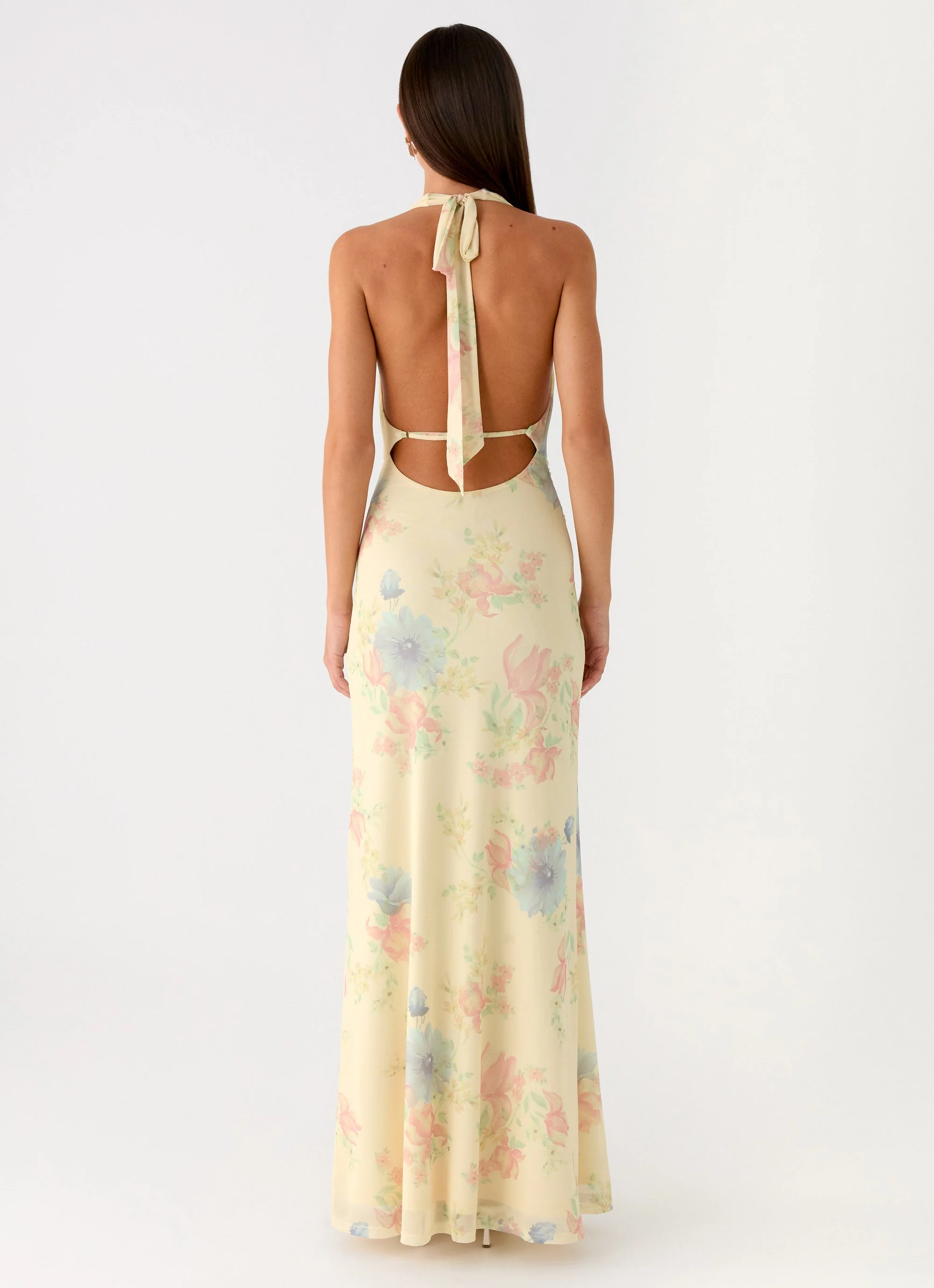 Tedder Halter Maxi Dress - Spring Meadow