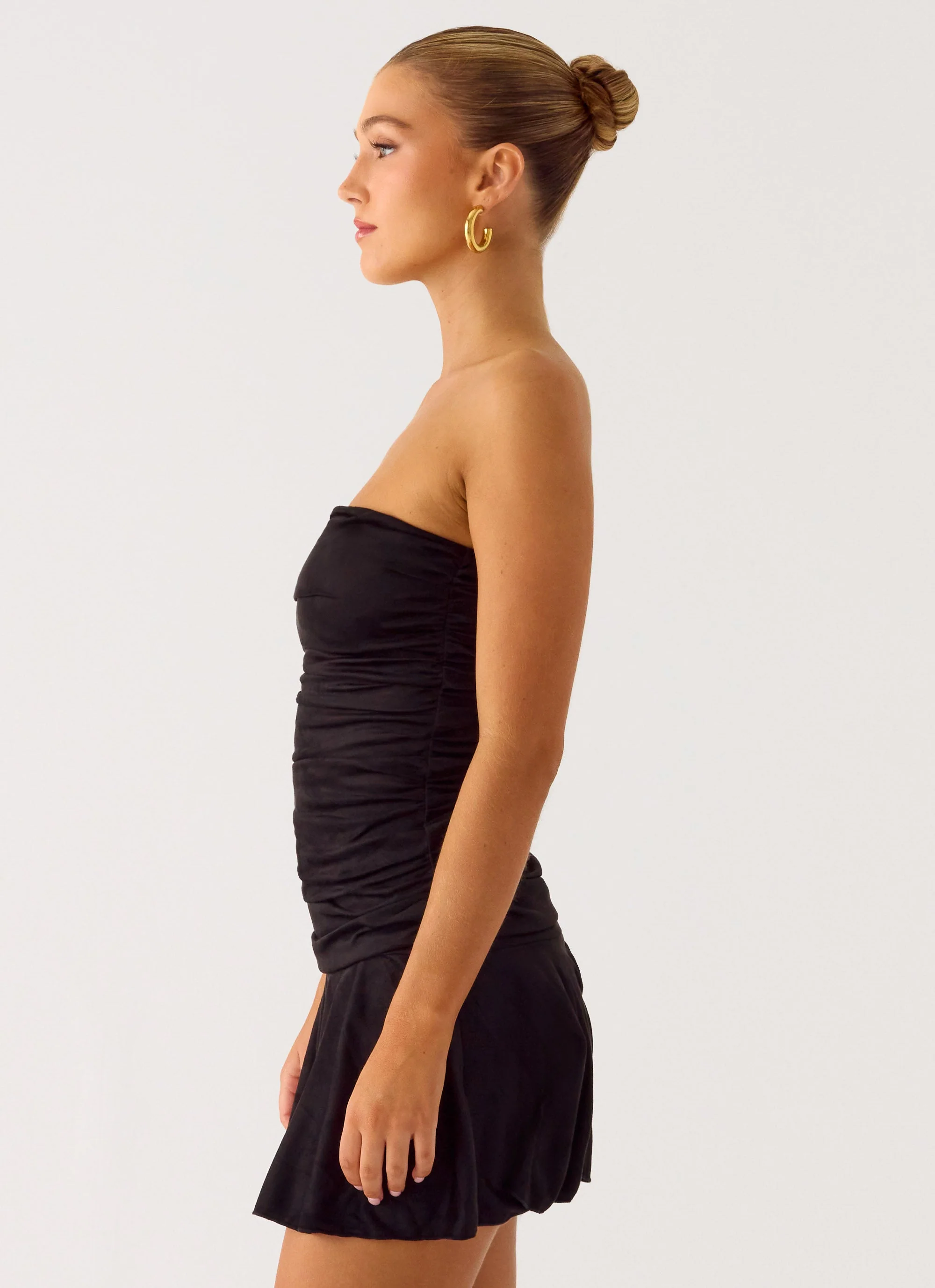 Meridella Strapless Mini Dress - Black