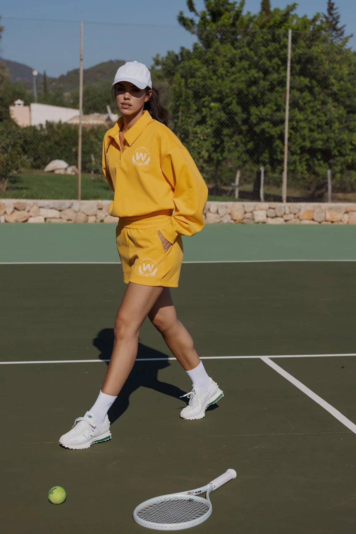 Polo Button Short Lounge Set